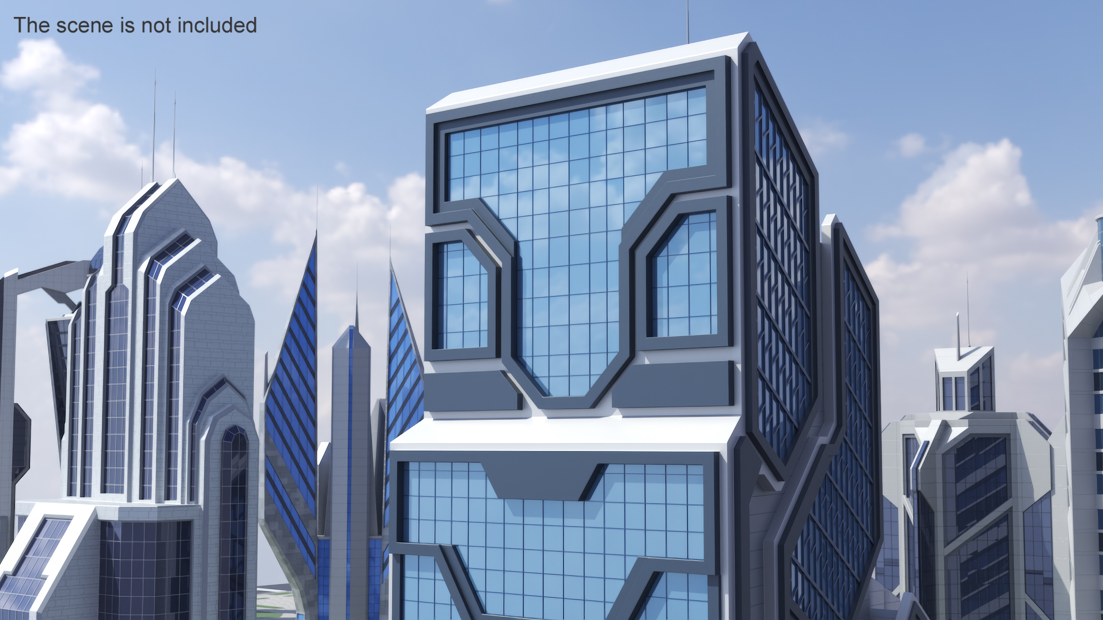 3D model Futuristic Scientific Building