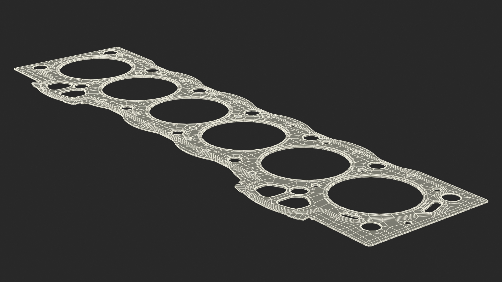 3D 1GFE Head Gasket 6 Cylinder Steel model