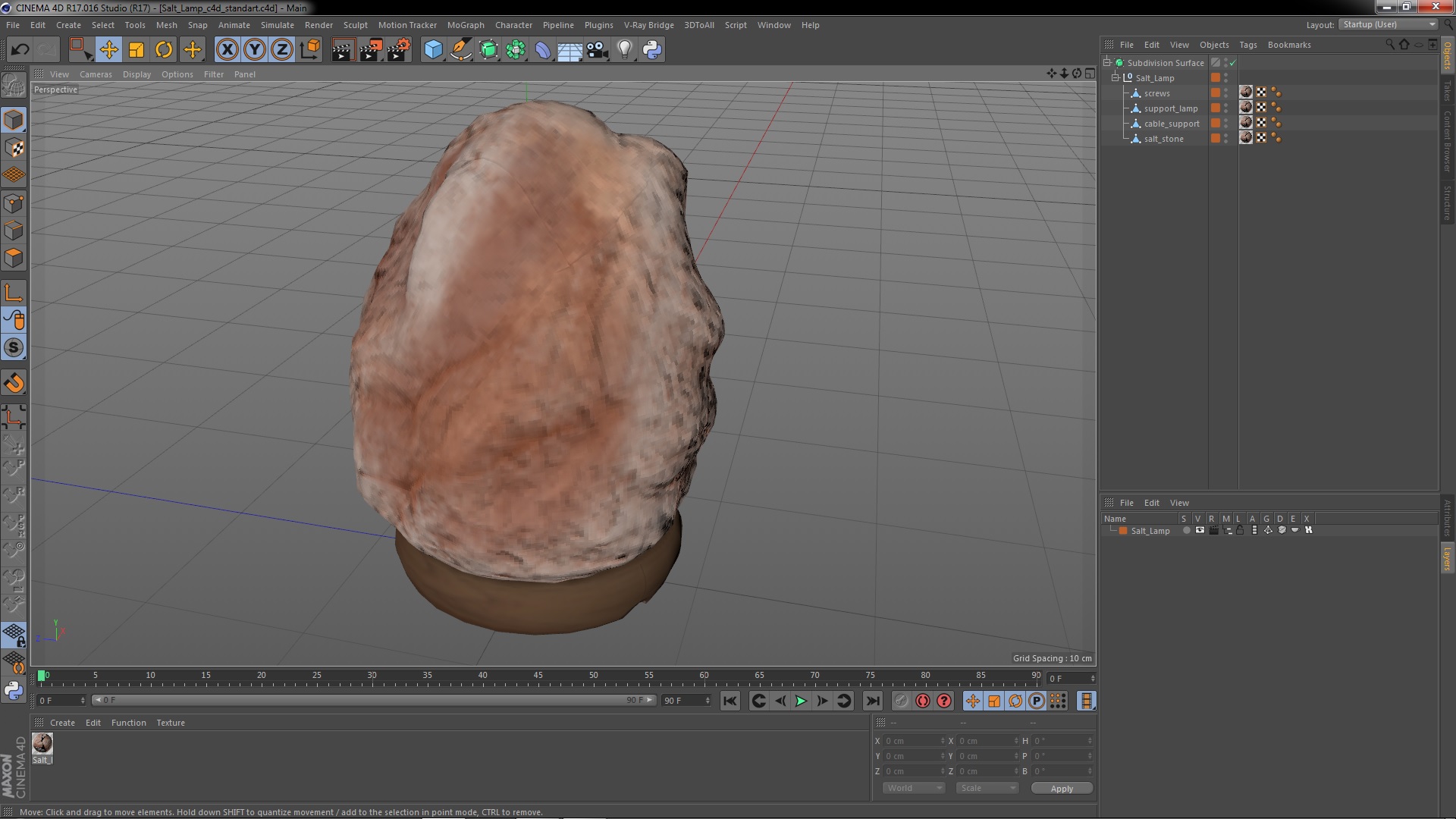 Salt Lamp 3D model