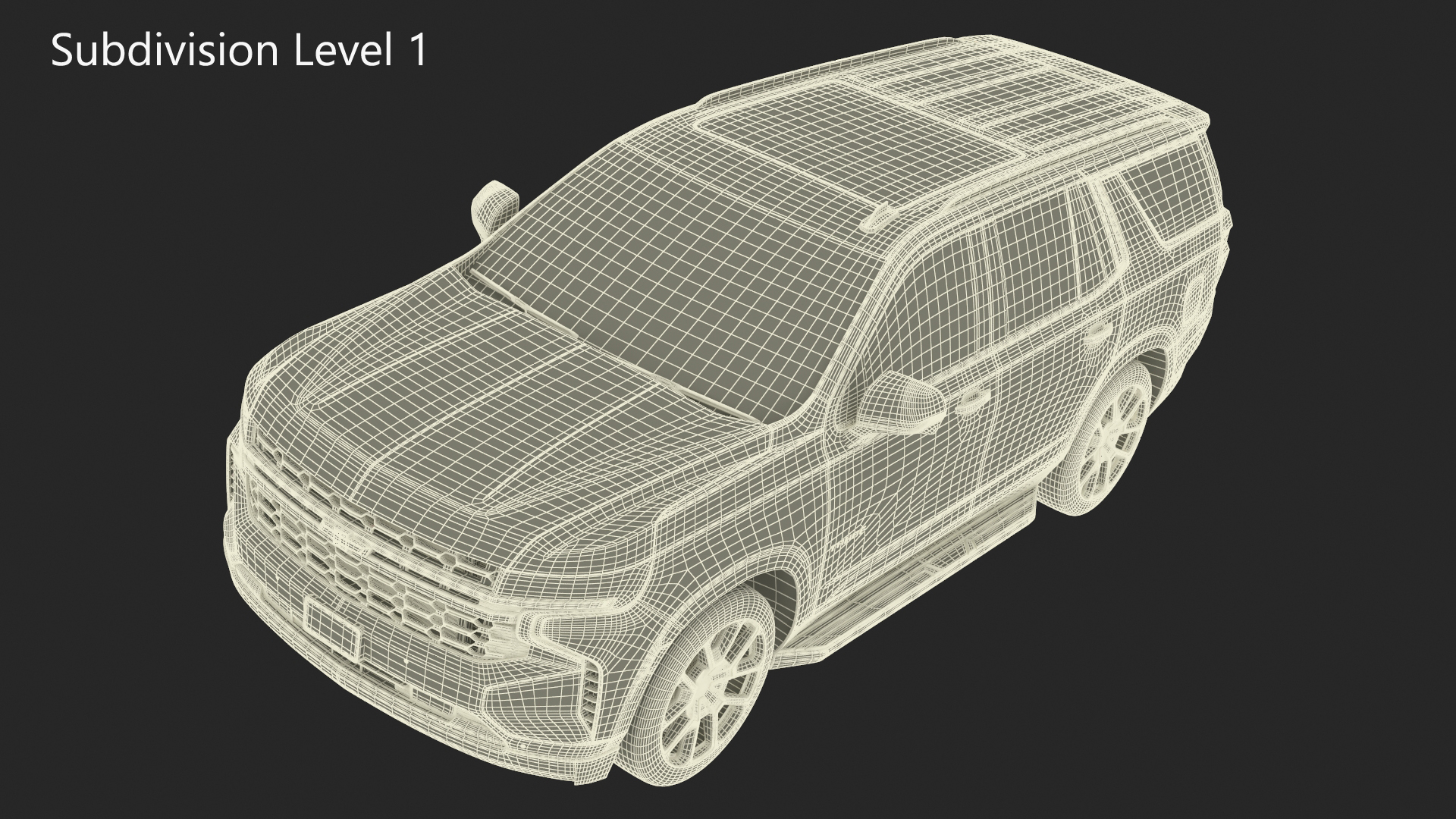 3D model 2024 Chevrolet Tahoe SUV White