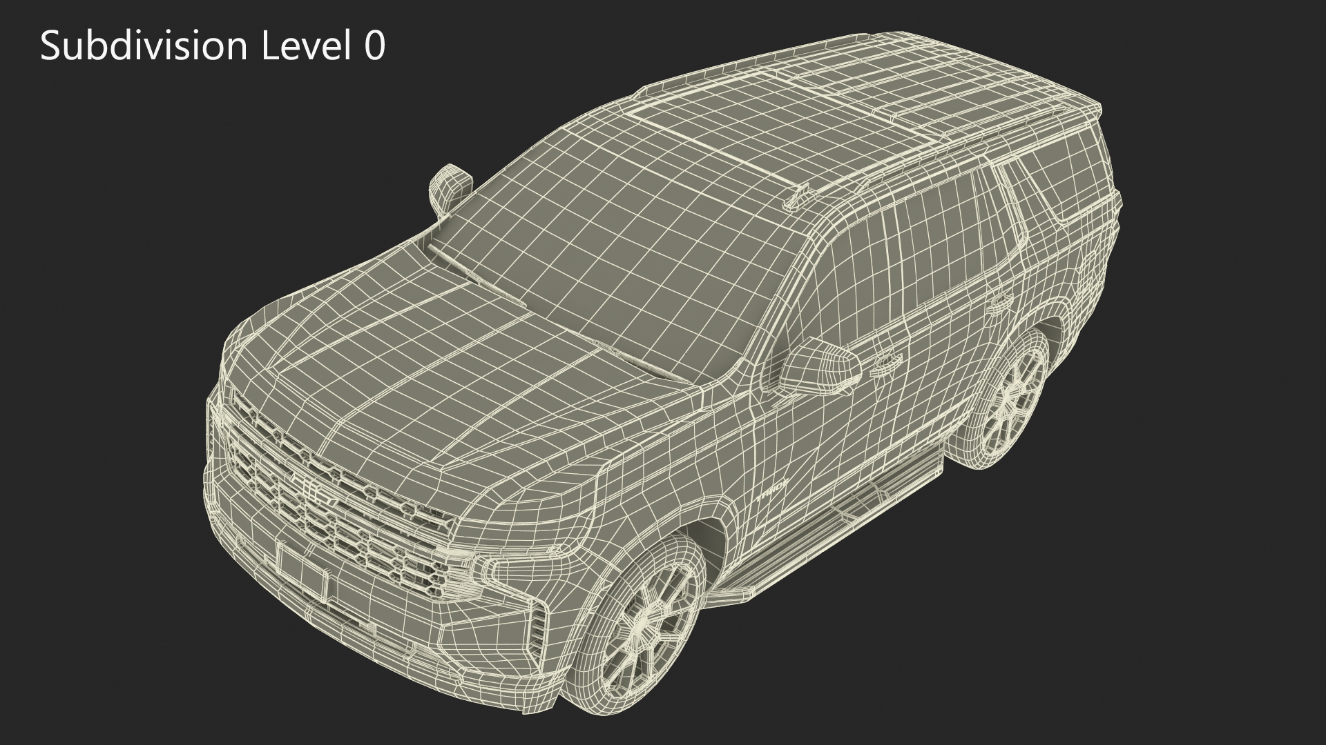 3D model 2024 Chevrolet Tahoe SUV White