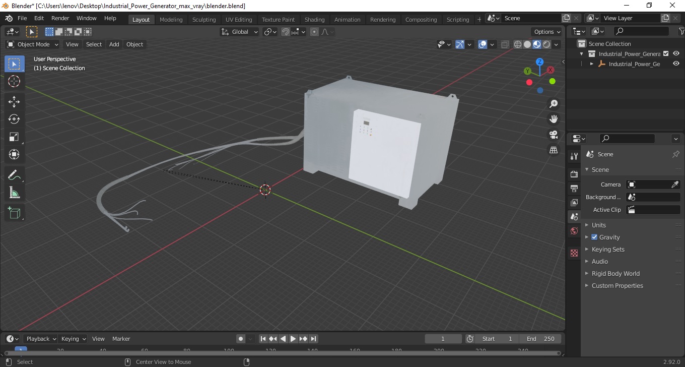 3D Industrial Power Generator