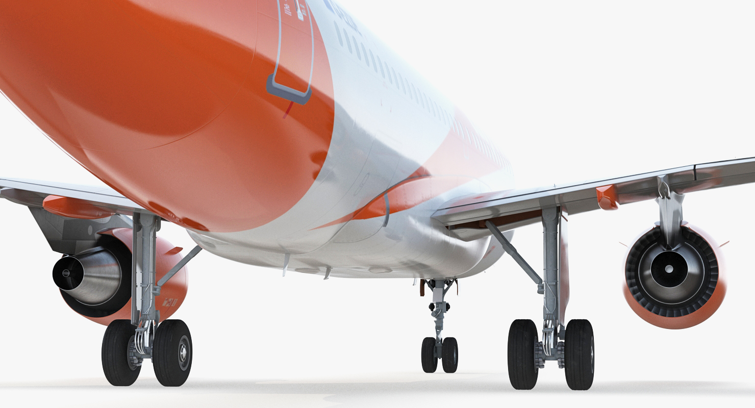 Airbus A319 EasyJet Airline Rigged 3D model