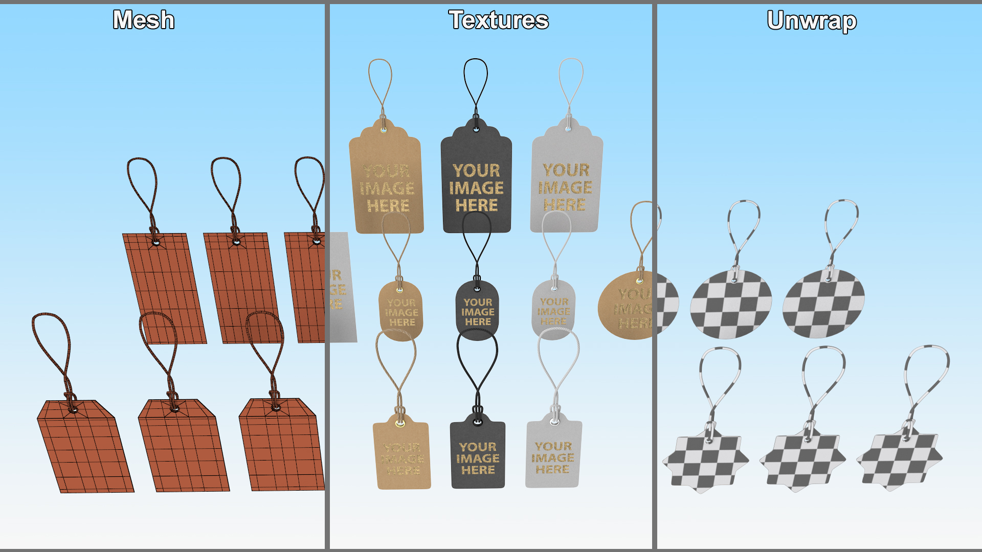 3D model Label Tags