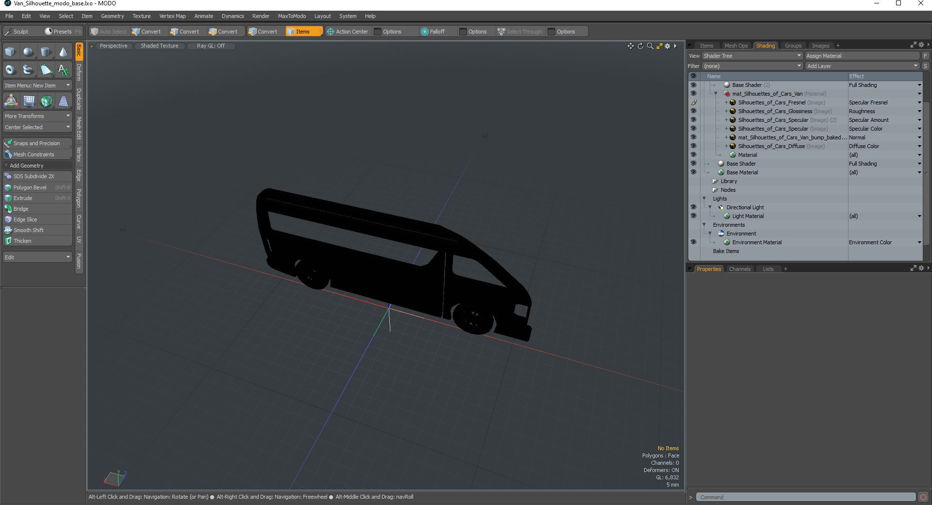 Van Silhouette 3D model