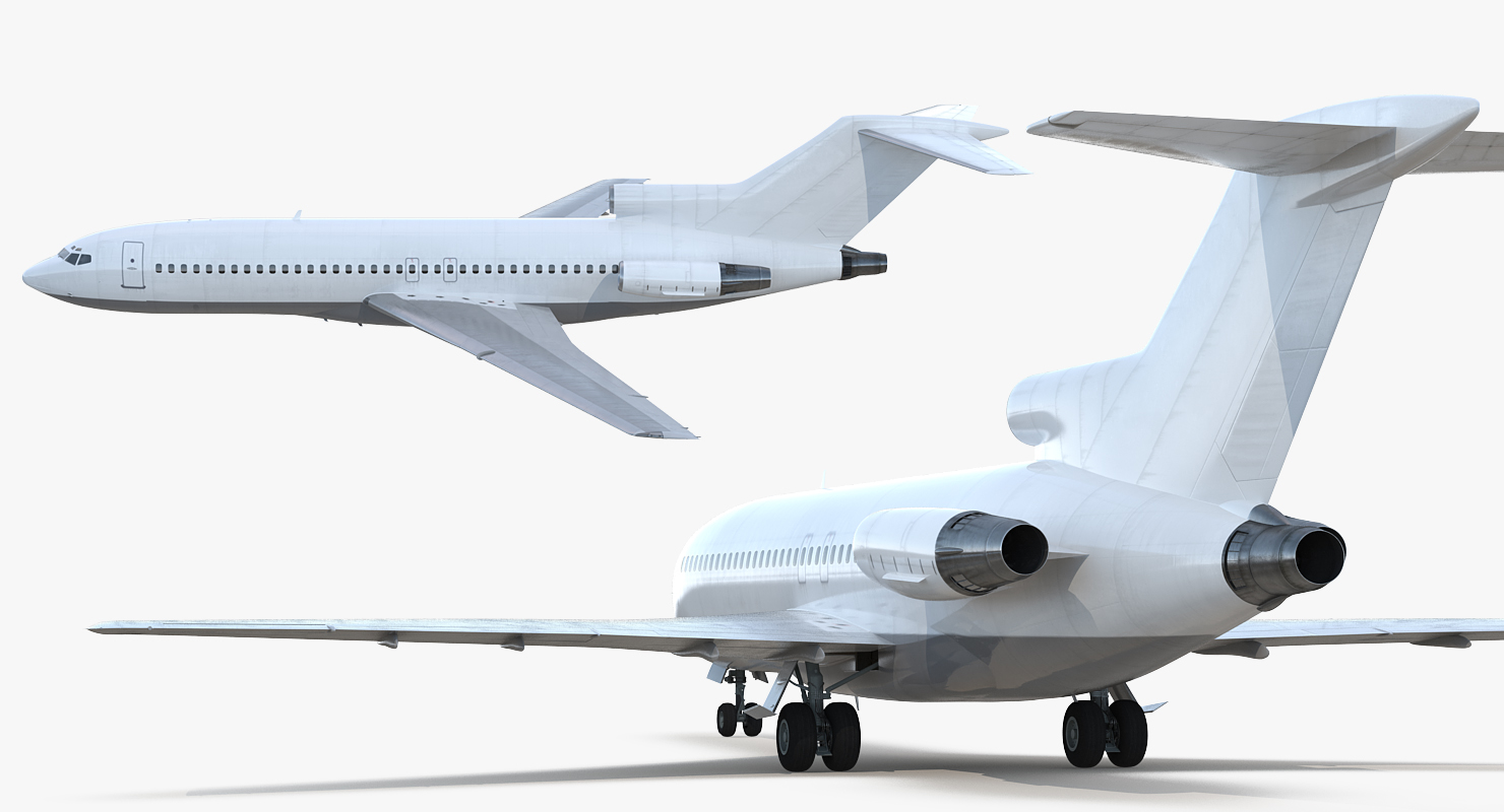 Boeing 727 100 Generic Rigged 3D model