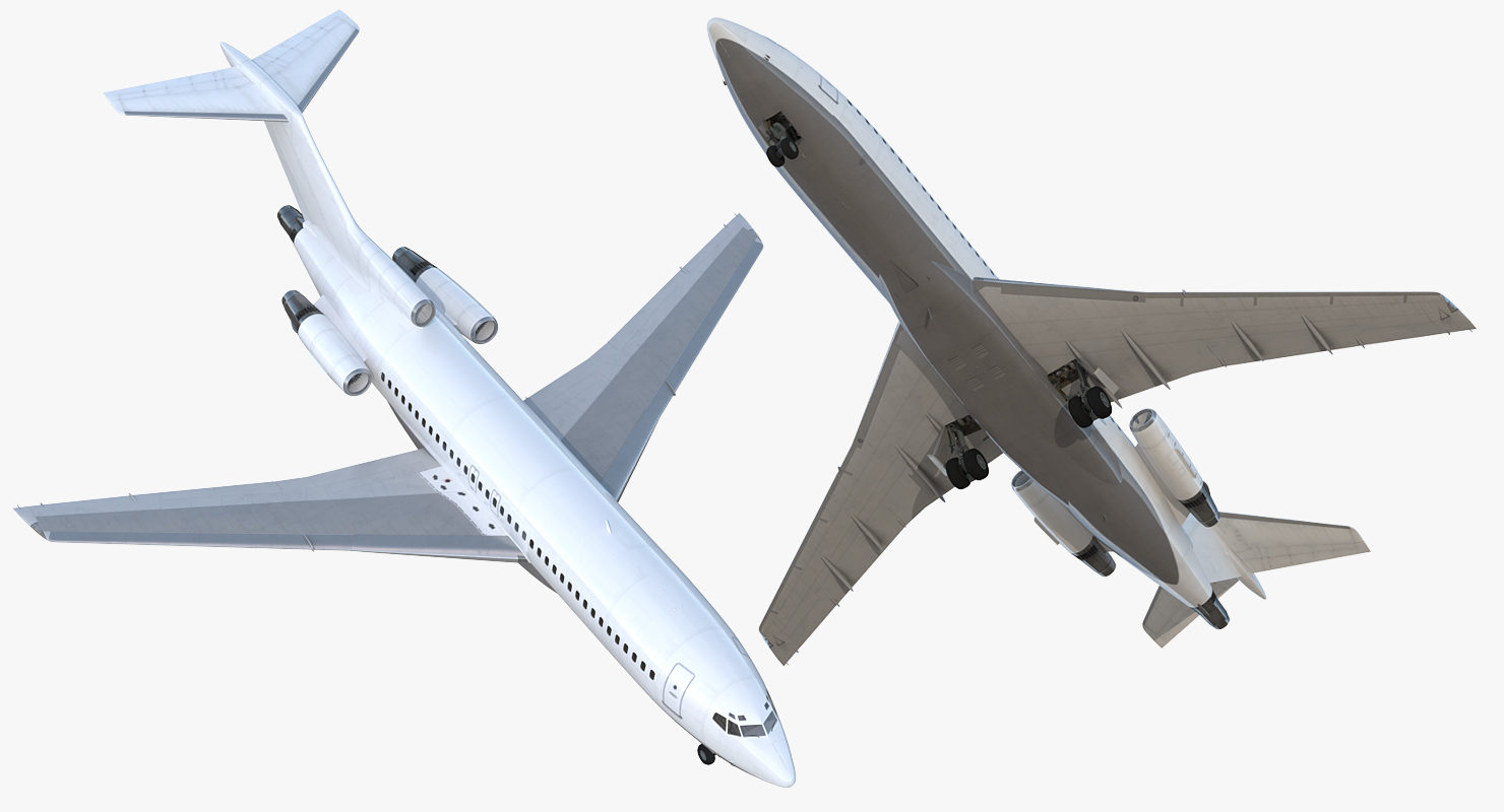 Boeing 727 100 Generic Rigged 3D model