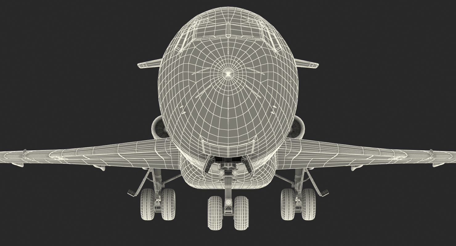 Boeing 727 100 Generic Rigged 3D model