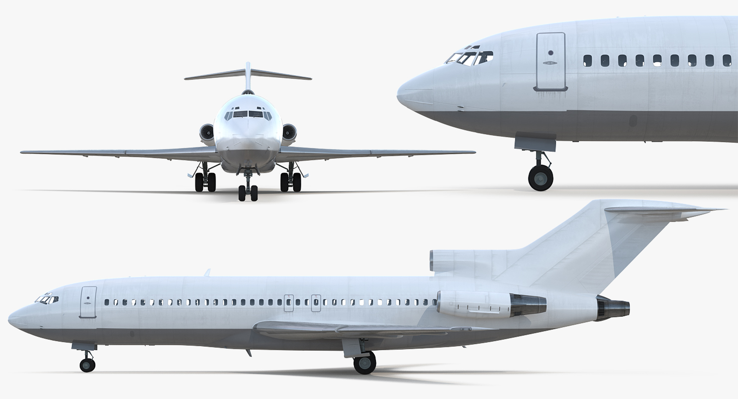 Boeing 727 100 Generic Rigged 3D model