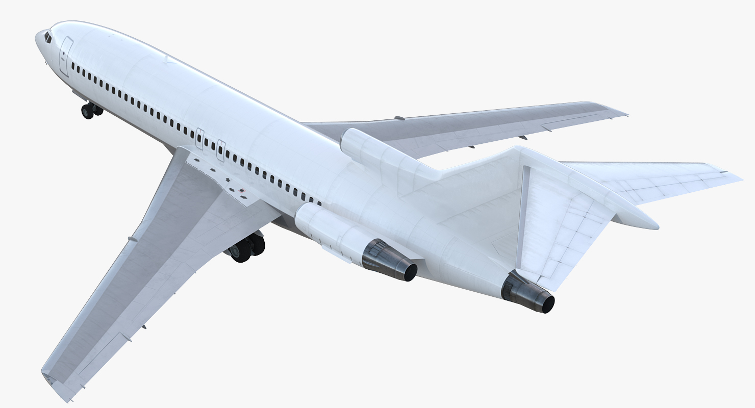 Boeing 727 100 Generic Rigged 3D model