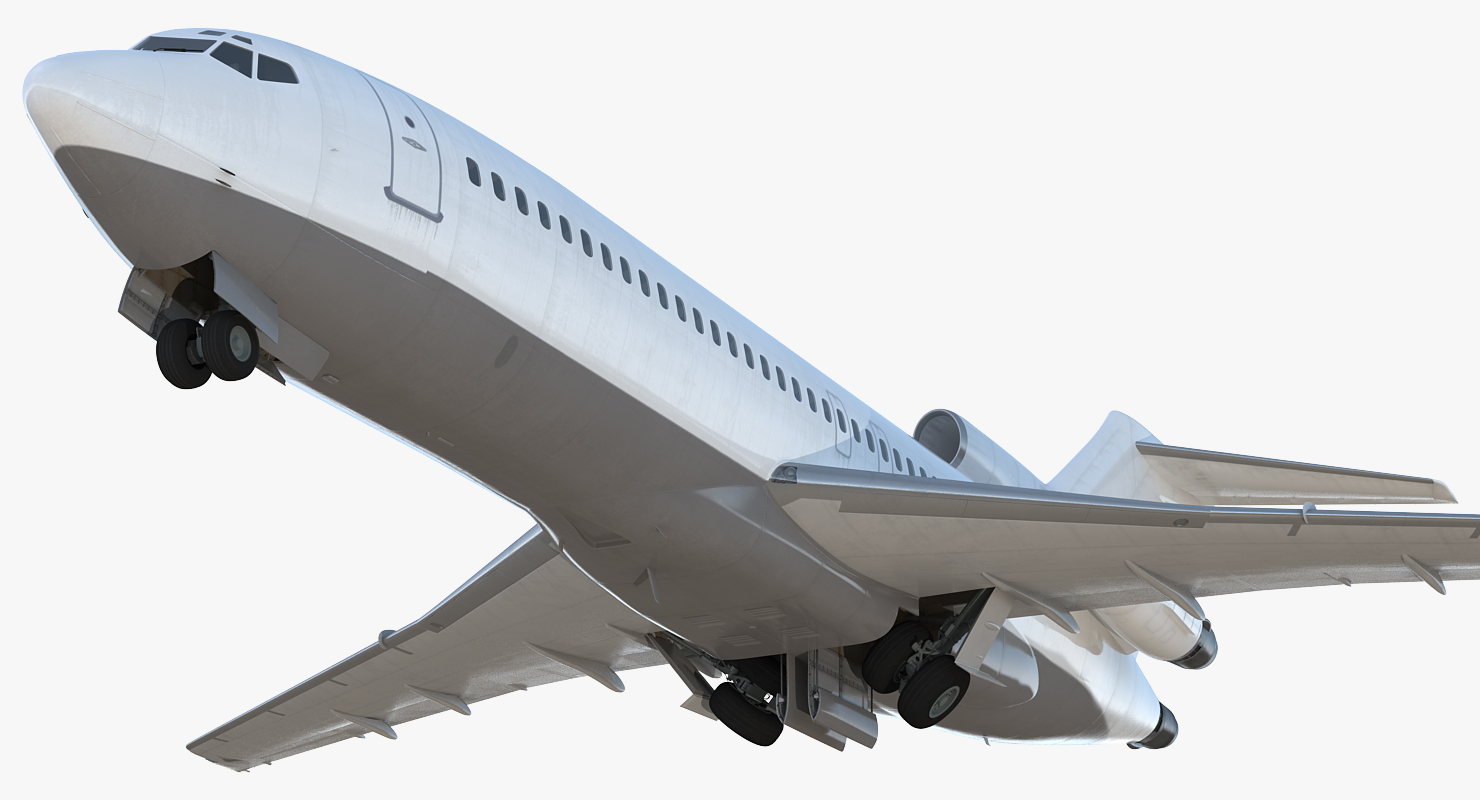 Boeing 727 100 Generic Rigged 3D model