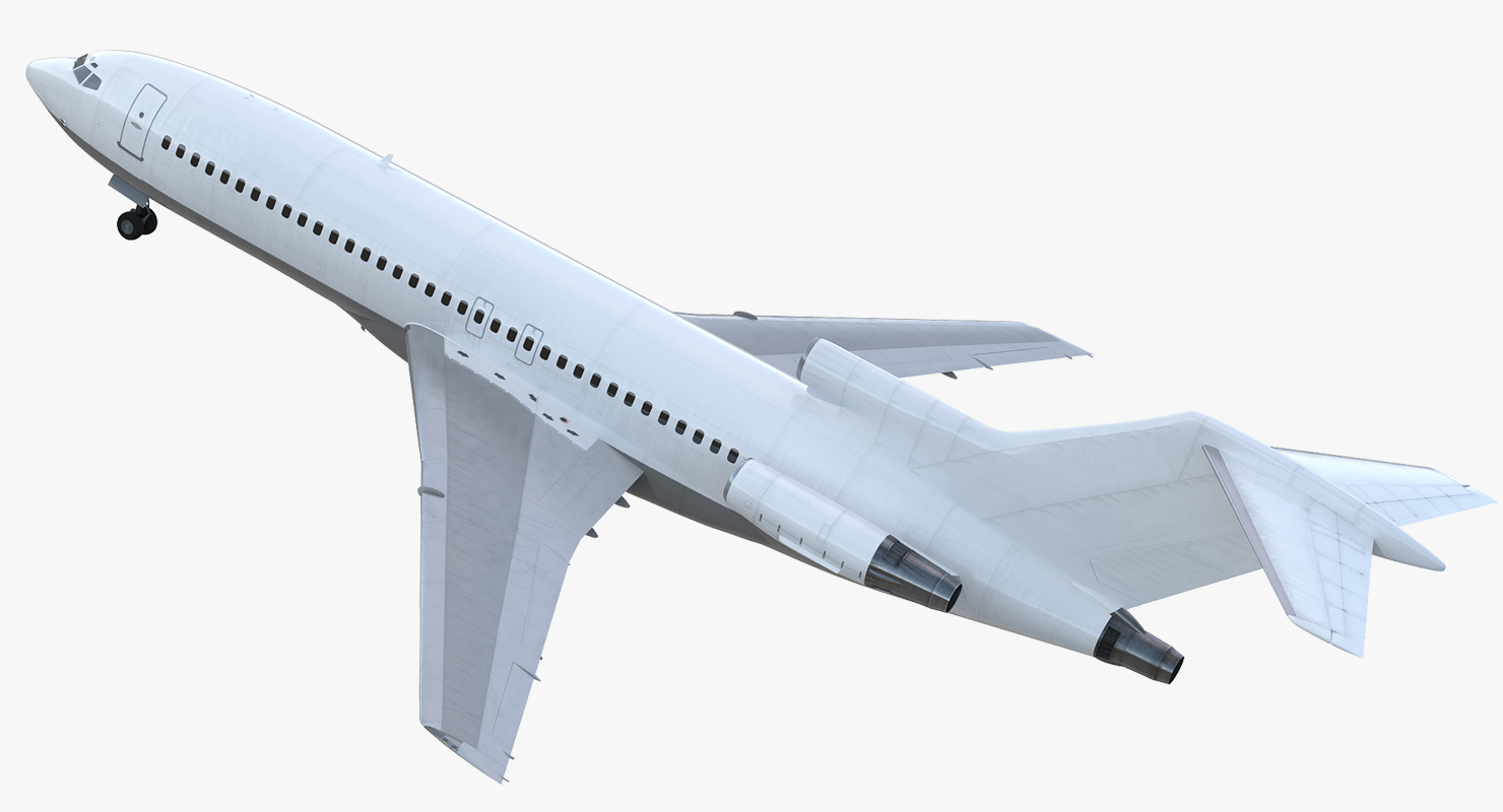 Boeing 727 100 Generic Rigged 3D model