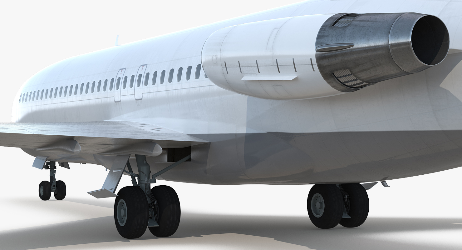 Boeing 727 100 Generic Rigged 3D model