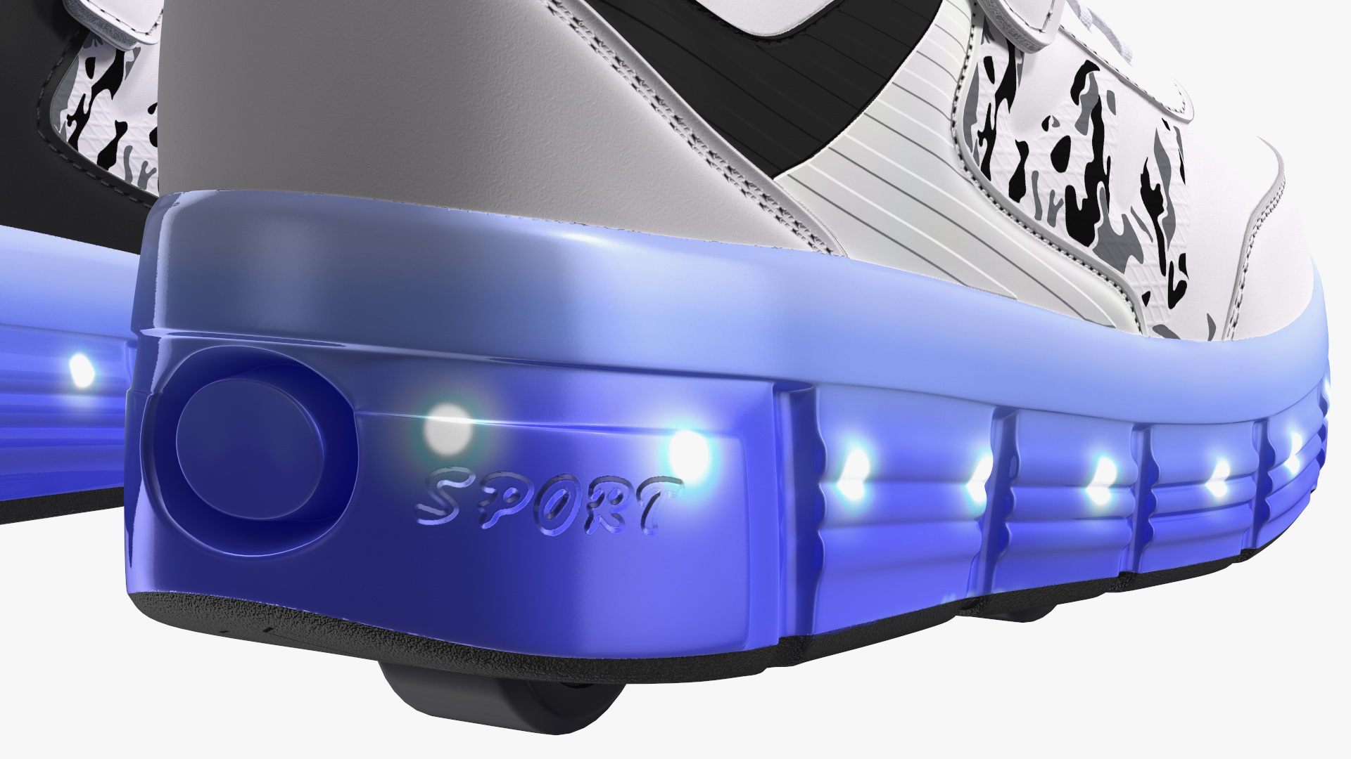 Roller Shoes Light White 3D model