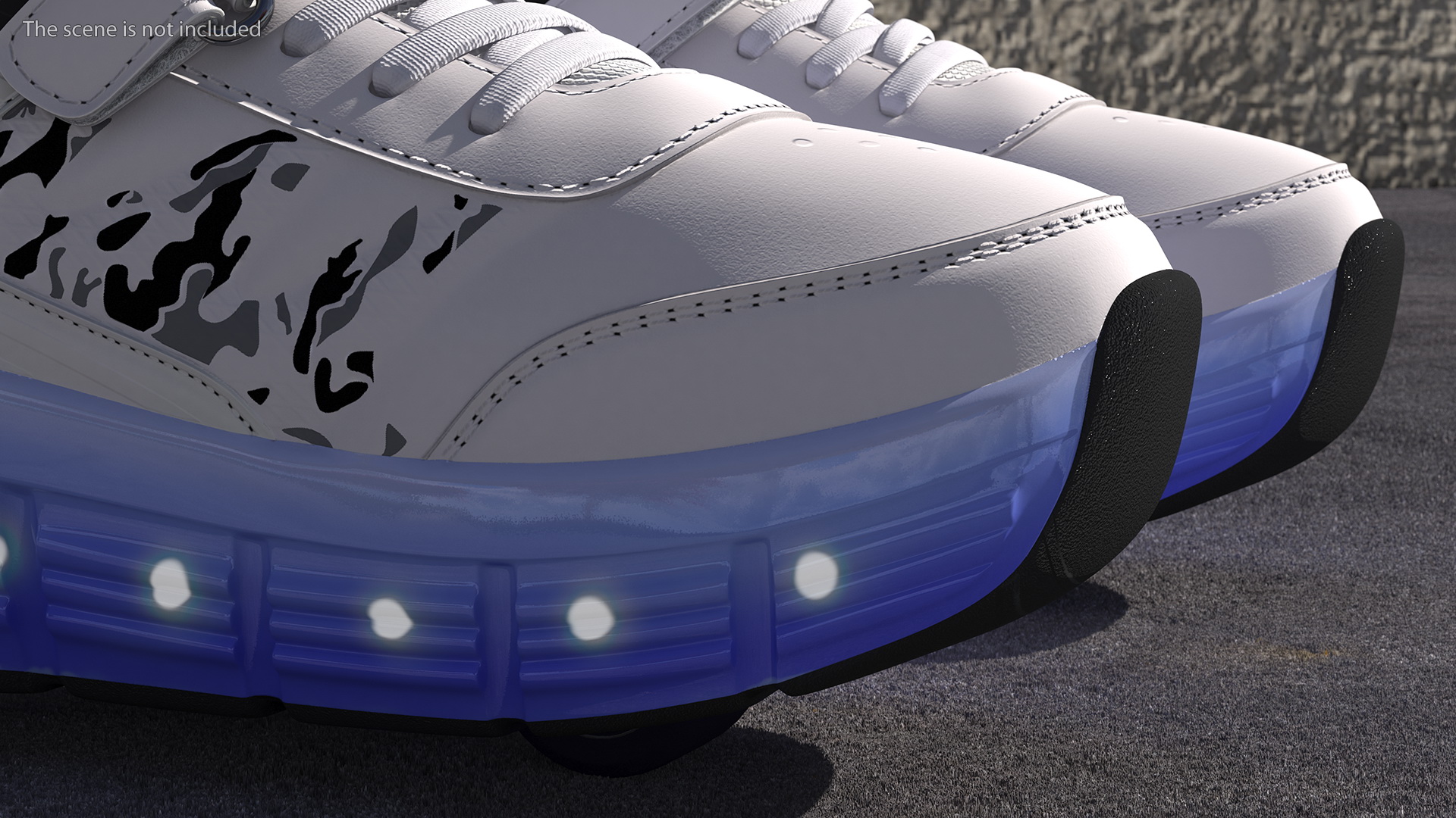 Roller Shoes Light White 3D model