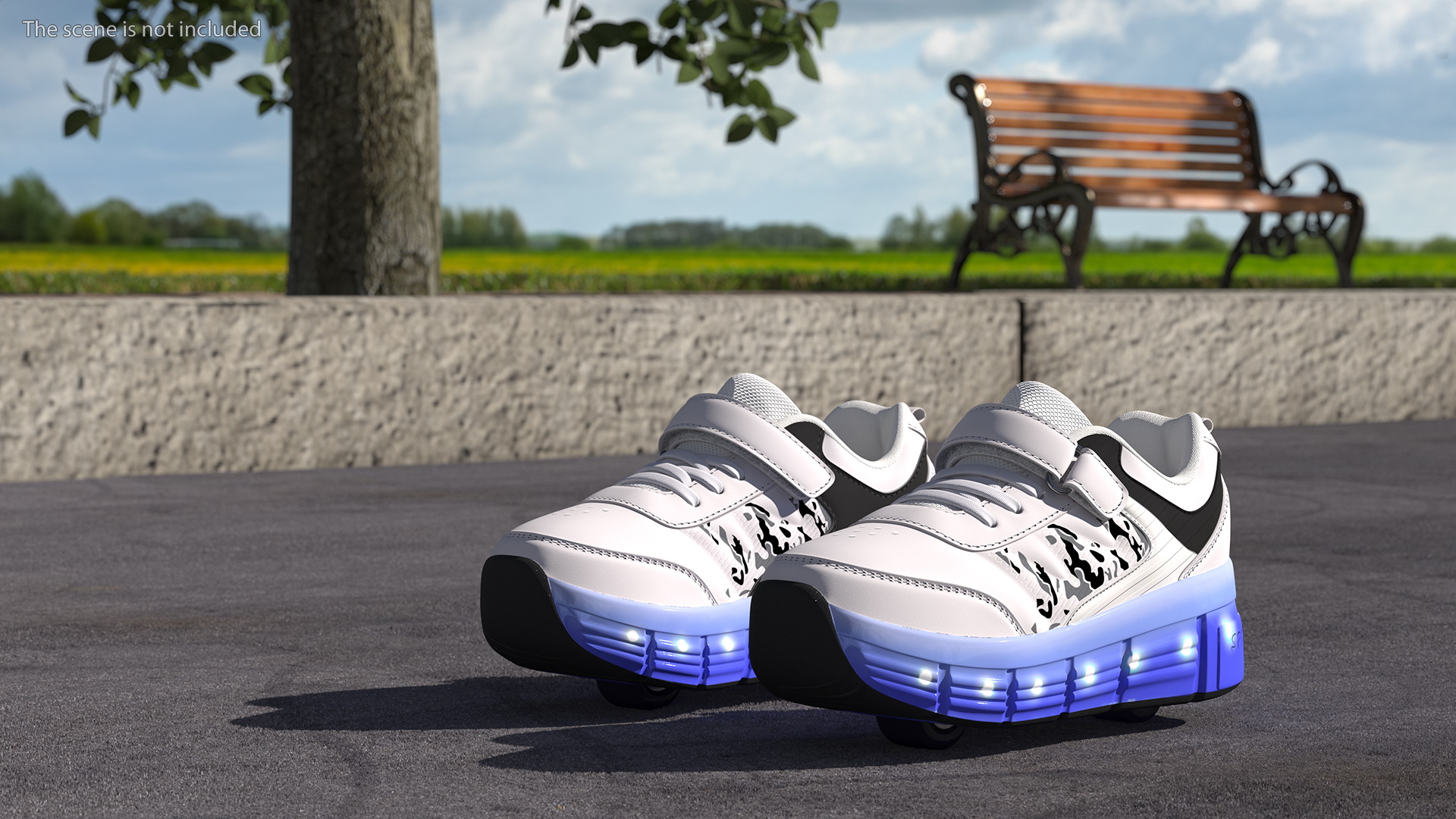 Roller Shoes Light White 3D model