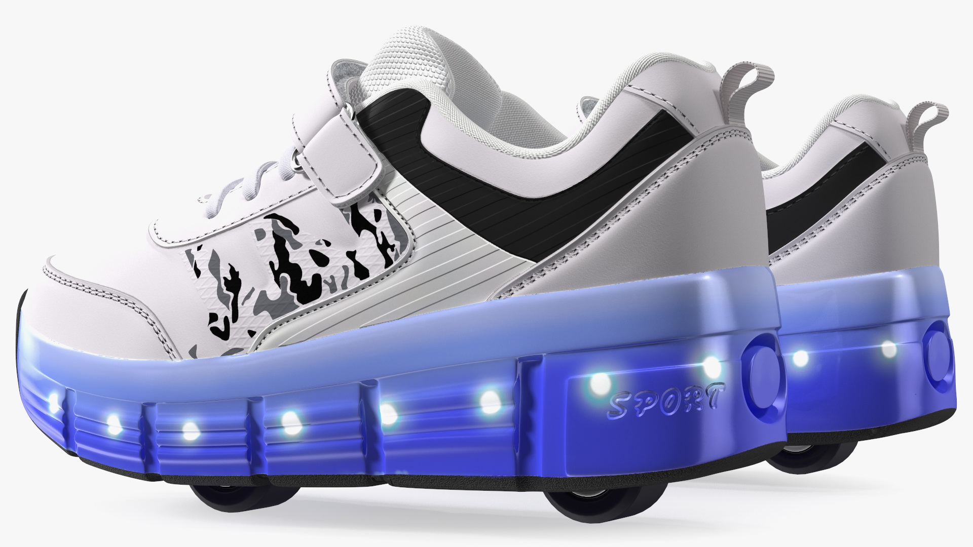 Roller Shoes Light White 3D model