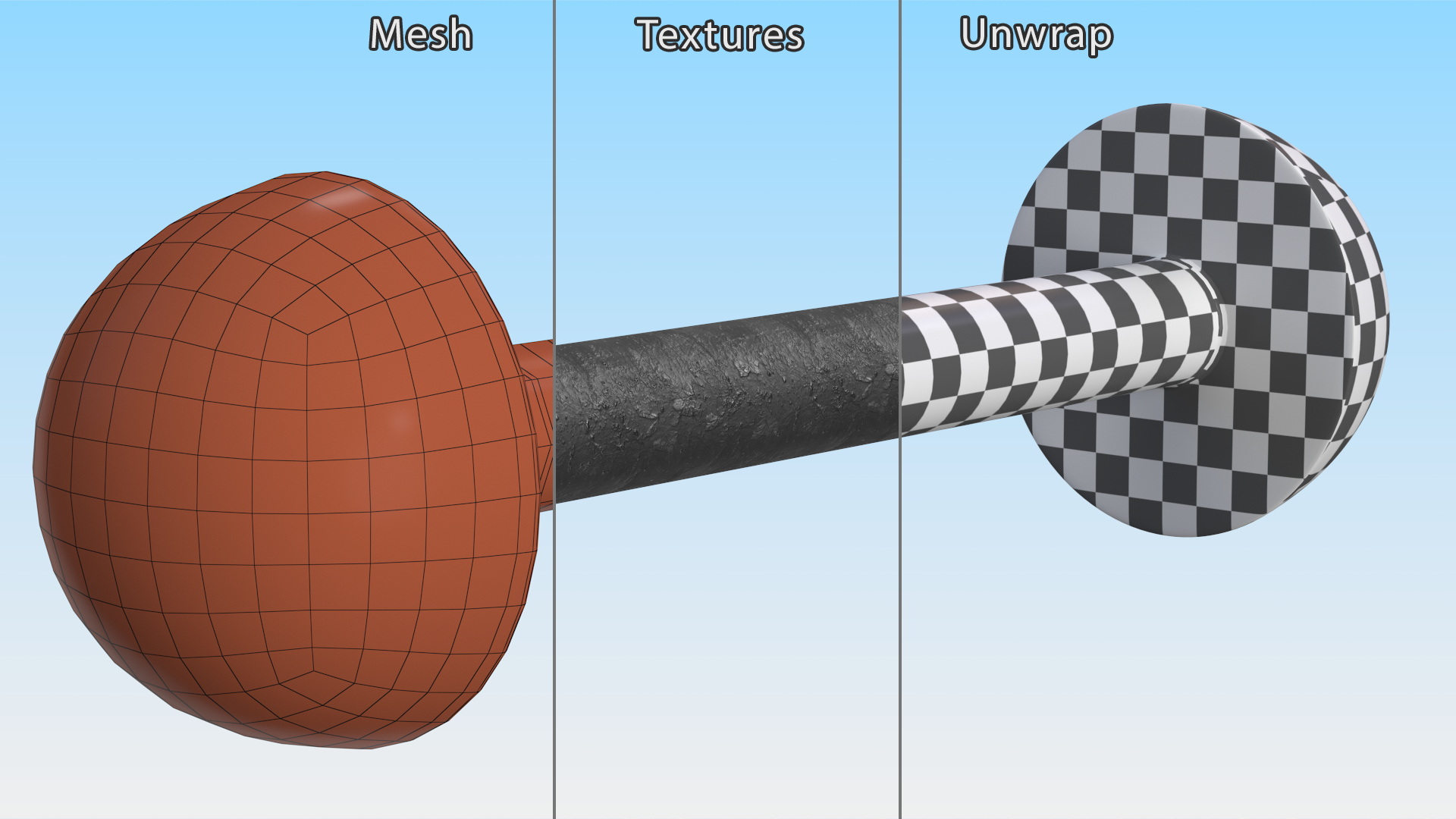 Bar Shot Naval Cannon Projectile 3D