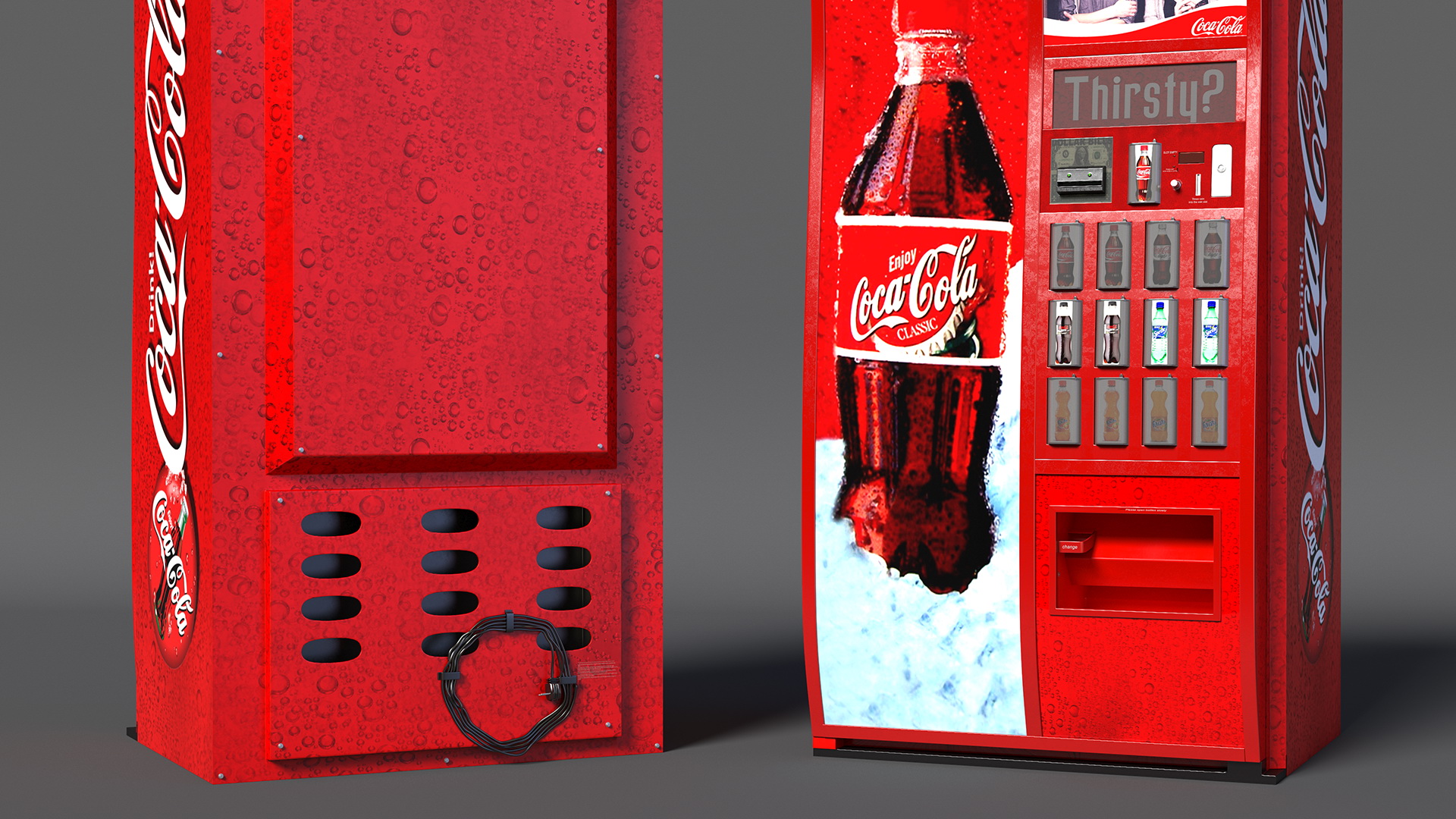 3D model Coca Cola Vending Machine