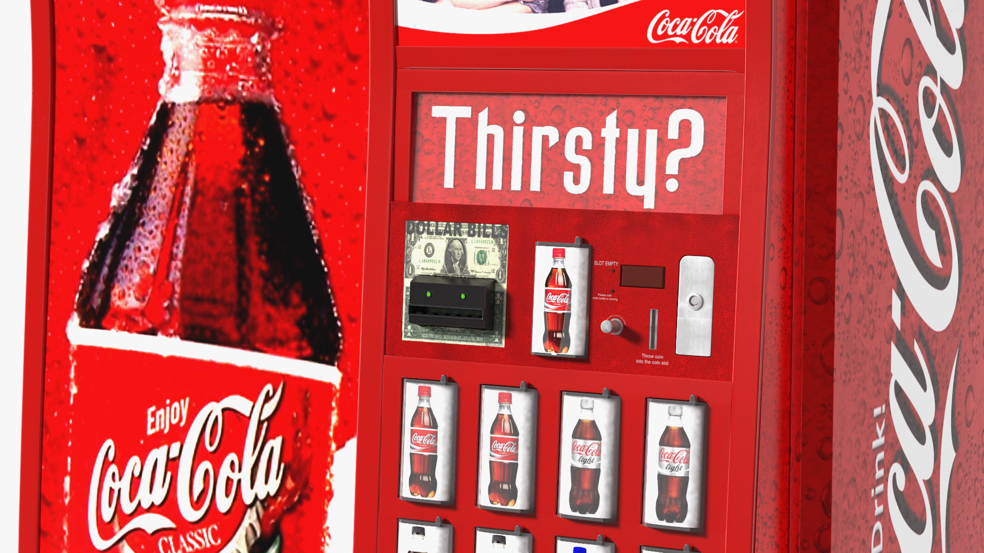 3D model Coca Cola Vending Machine