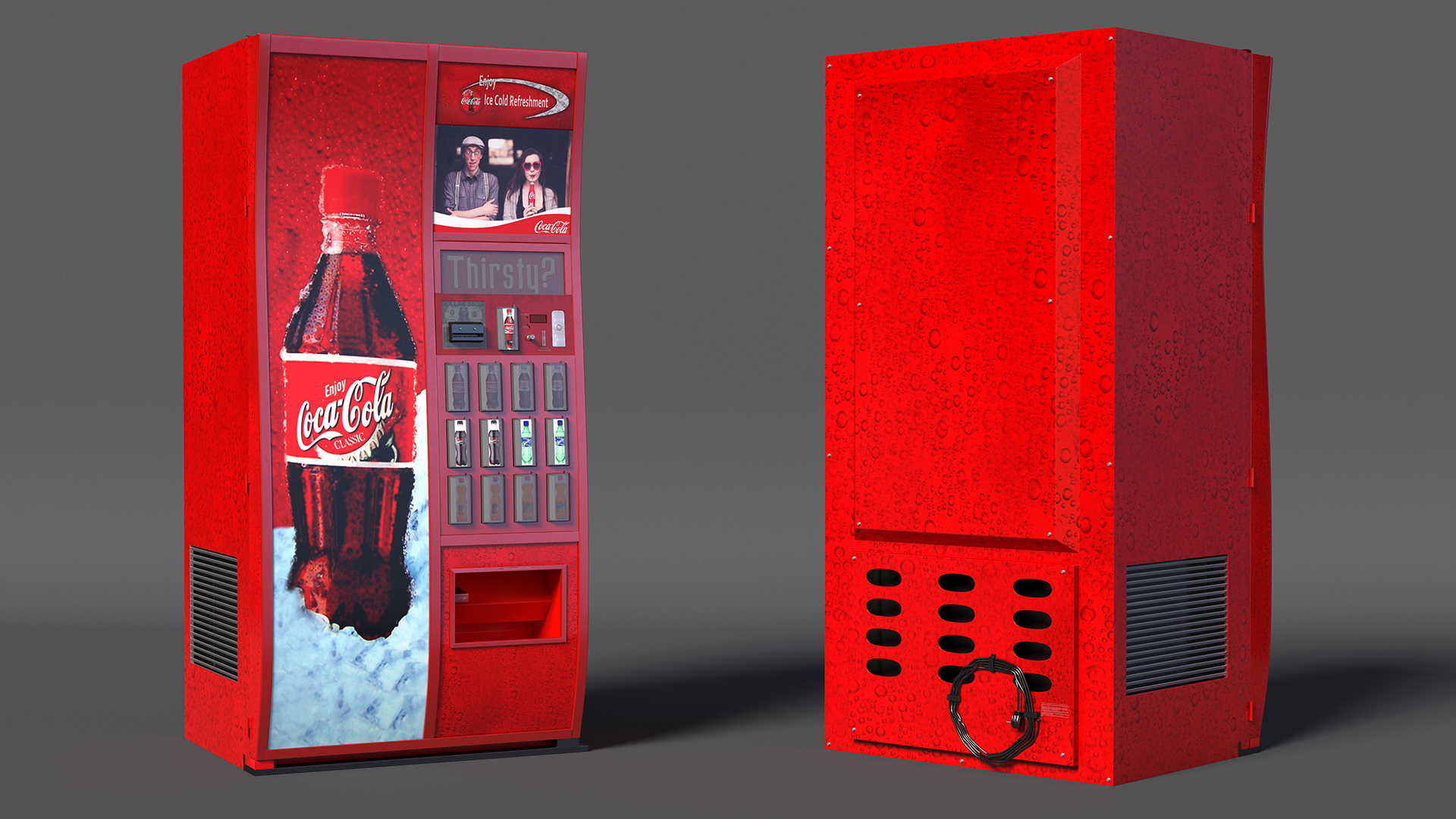 3D model Coca Cola Vending Machine