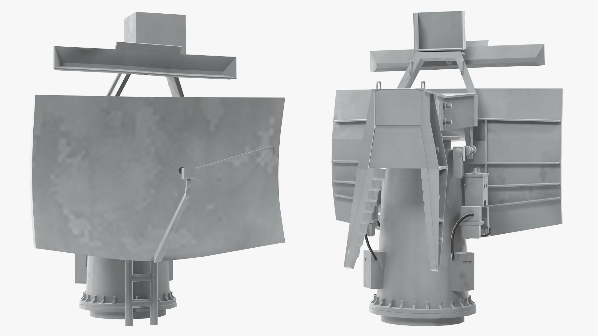 Military Ship Radar 3D model