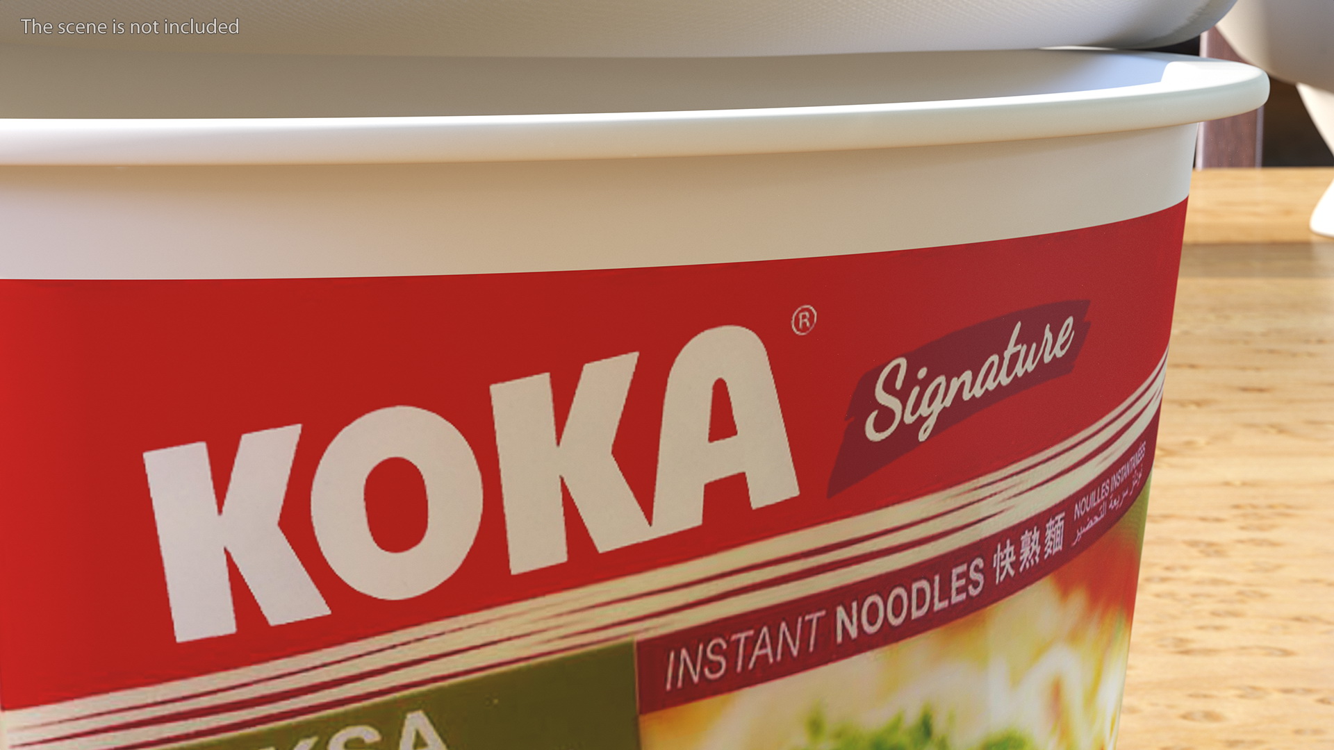 3D KOKA Signature Laksa Singapura Noodles Open Bowl model