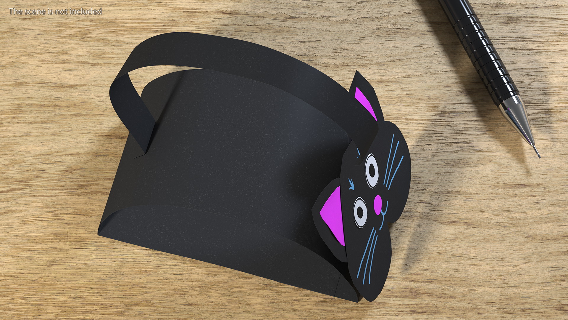 Craft Paper Toy Cat 3D model