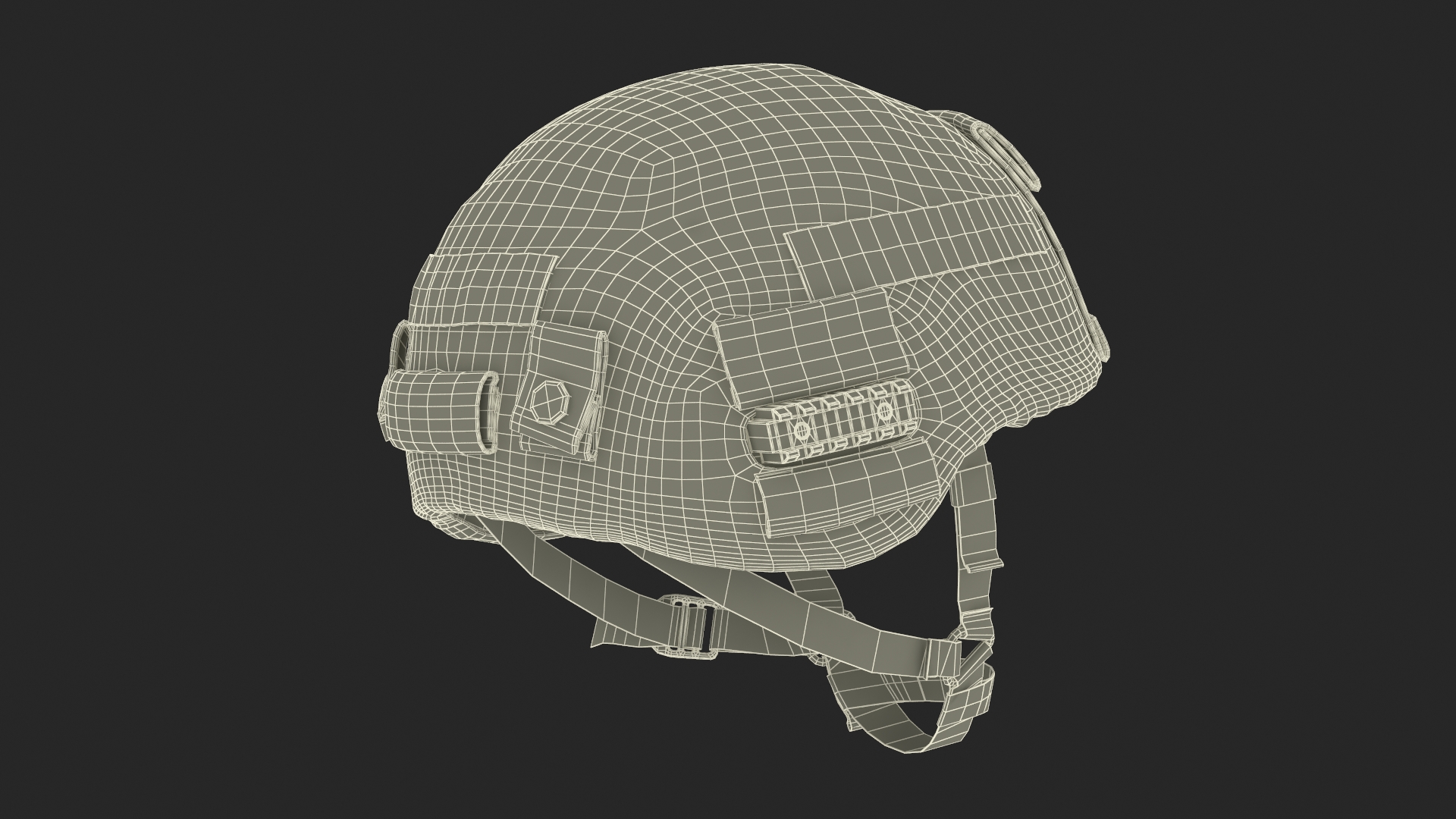 3D model Helmet Ratnik Light Green Case