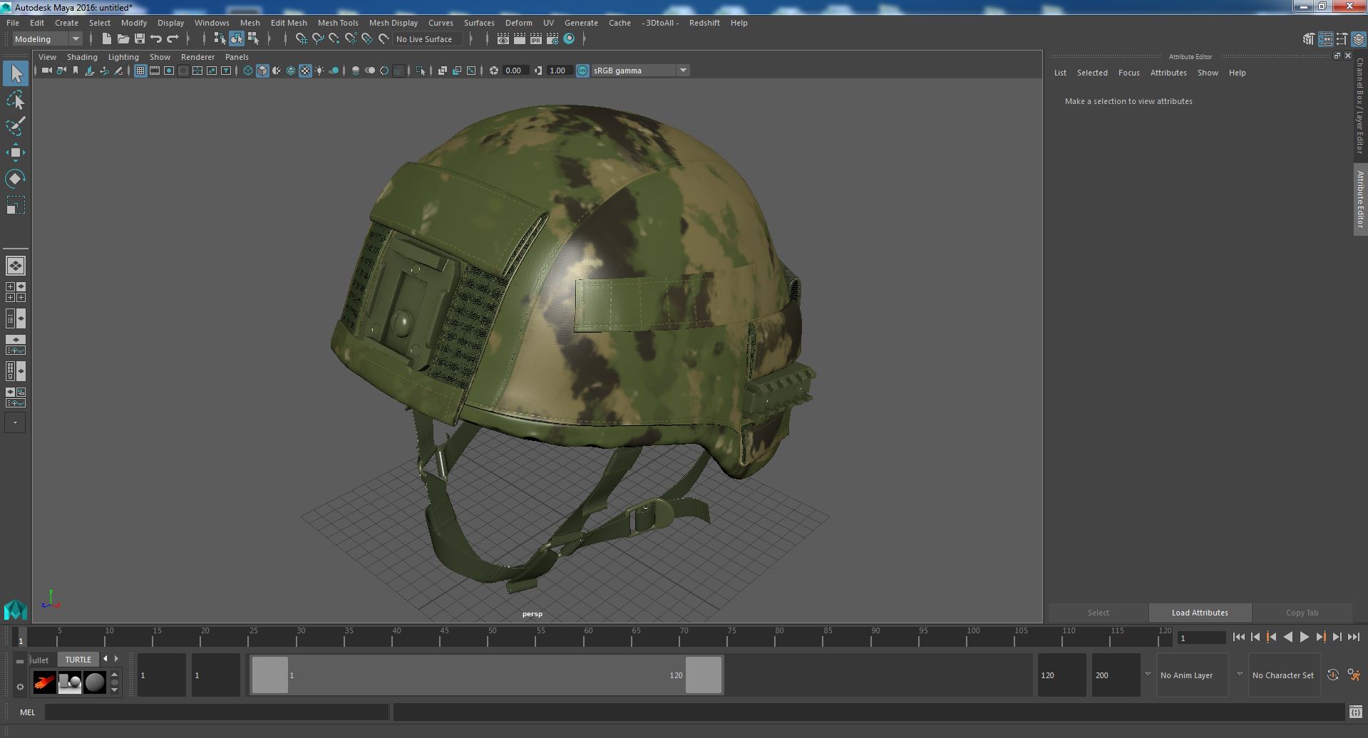 3D model Helmet Ratnik Light Green Case