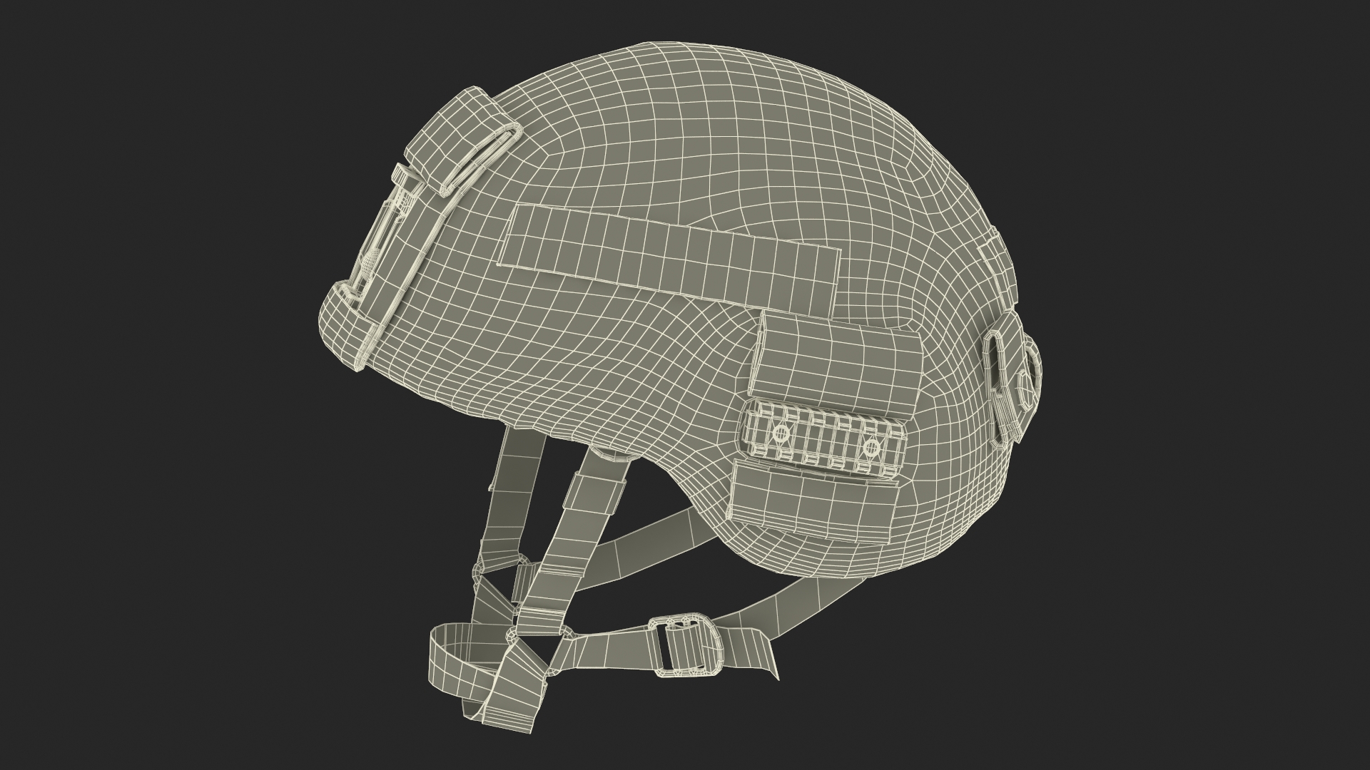 3D model Helmet Ratnik Light Green Case