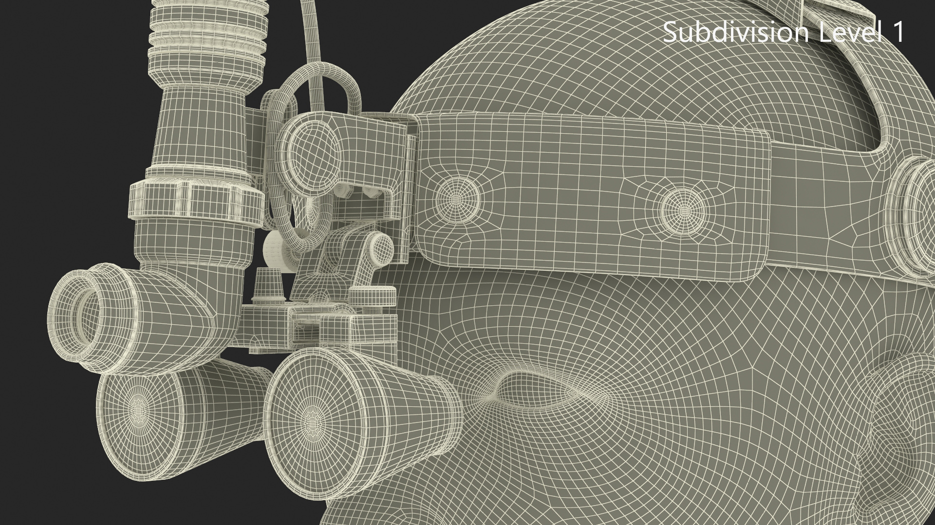 Surgical Headlight Loupe 3D model