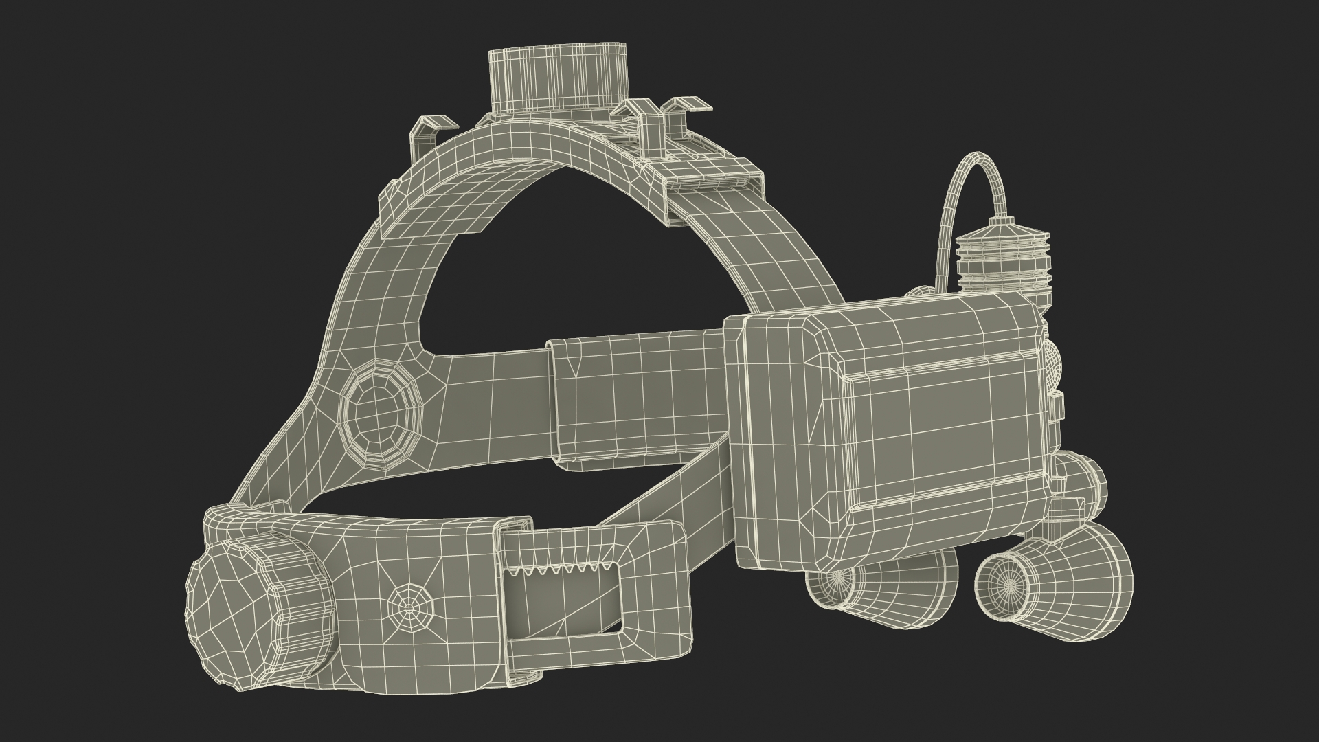 Surgical Headlight Loupe 3D model
