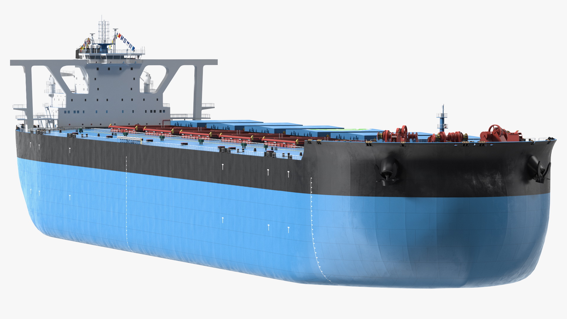 3D Bulk Carrier Ship Empty model