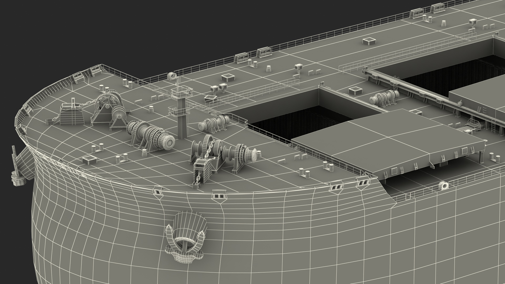 3D Bulk Carrier Ship Empty model