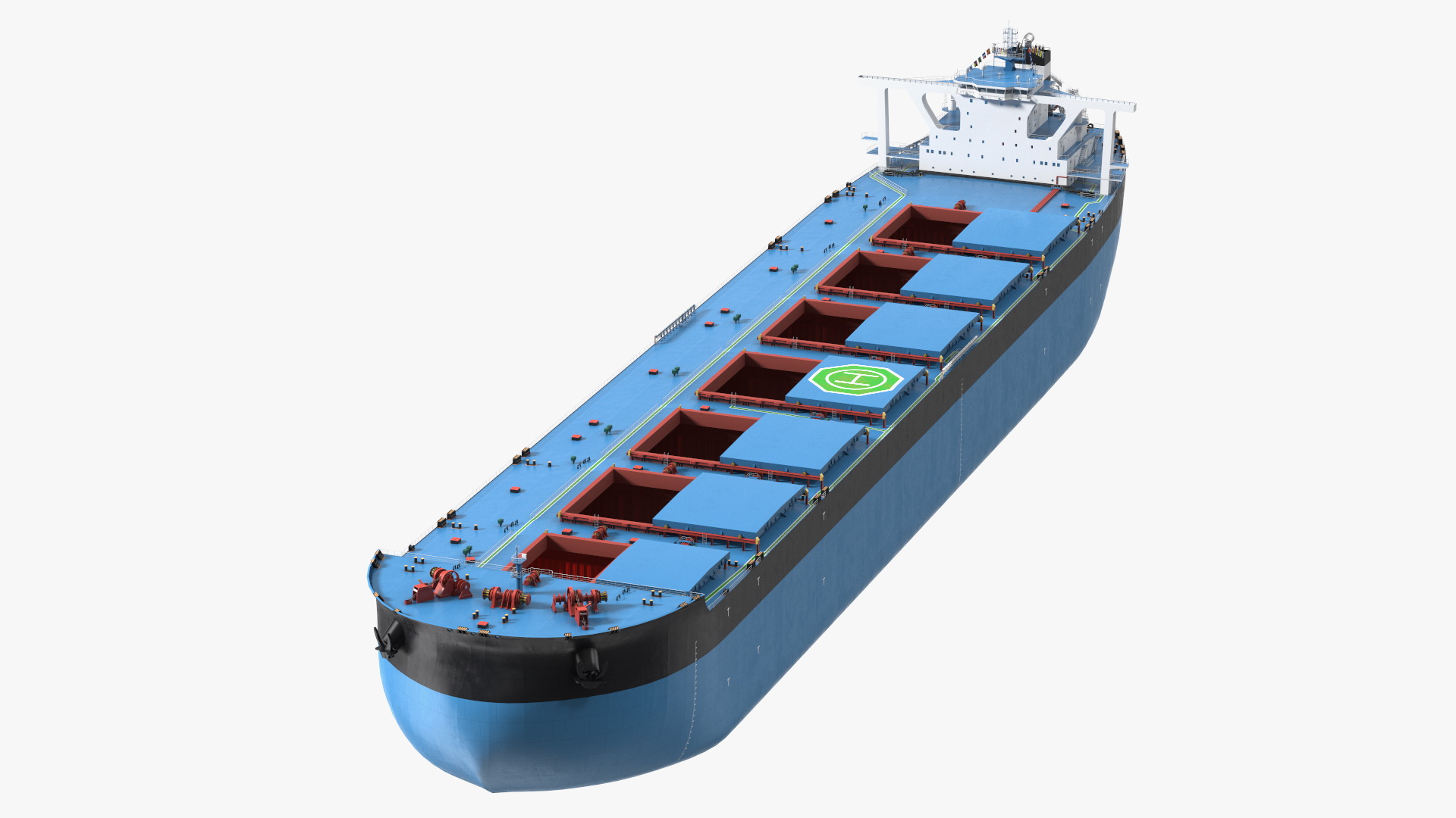 3D Bulk Carrier Ship Empty model