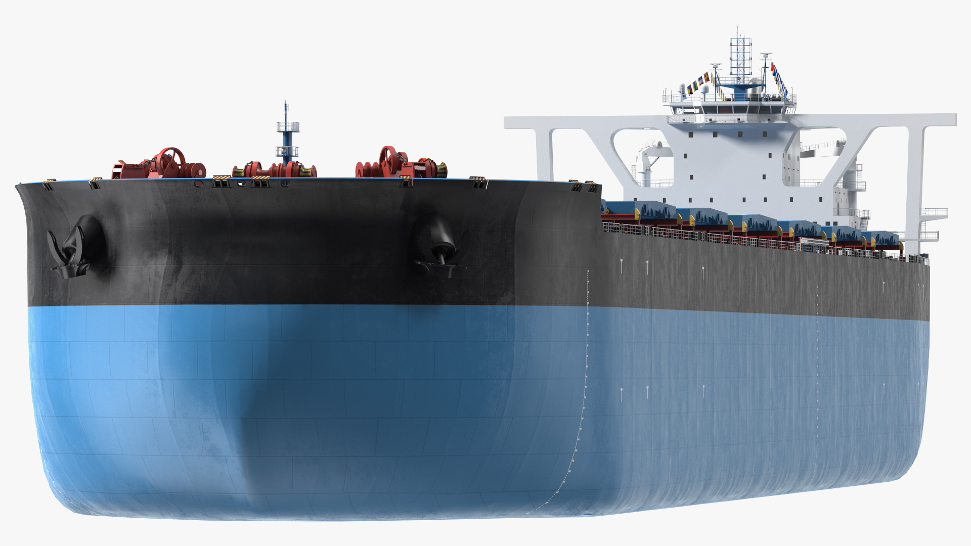 3D Bulk Carrier Ship Empty model