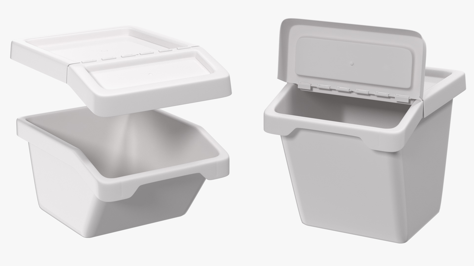 3D Storage Containers with Lid Set