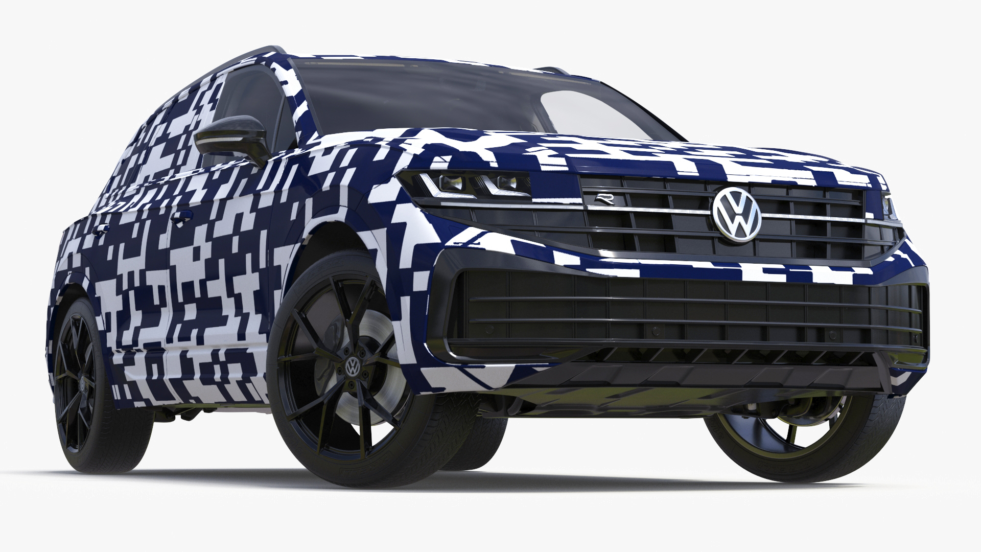 Volkswagen Touareg 2024 QR Rigged for Maya 3D