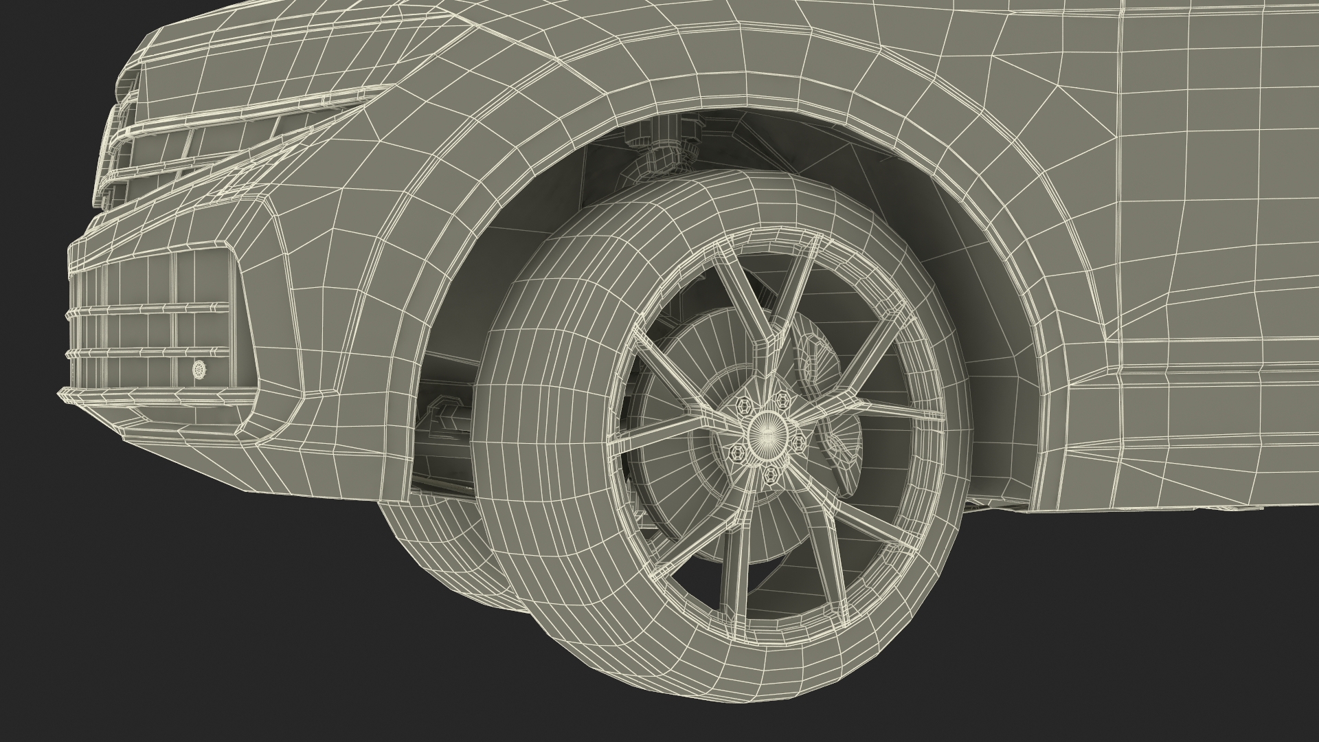 Volkswagen Touareg 2024 QR Rigged for Cinema 4D 3D