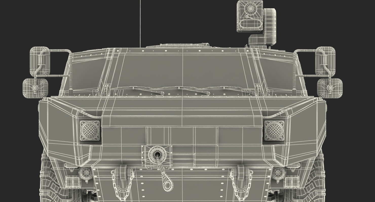 3D Fennek German Reconnaissance Vehicle