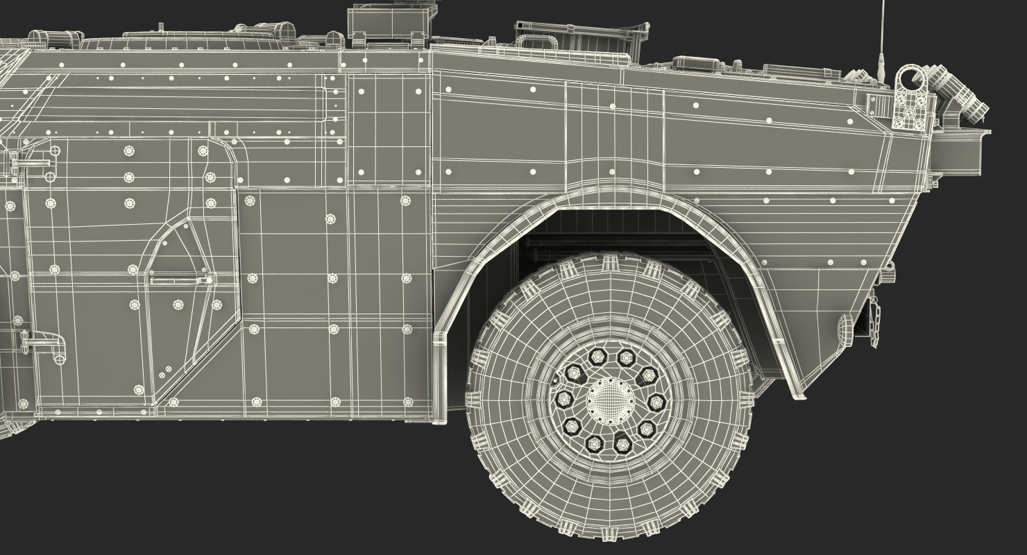 3D Fennek German Reconnaissance Vehicle