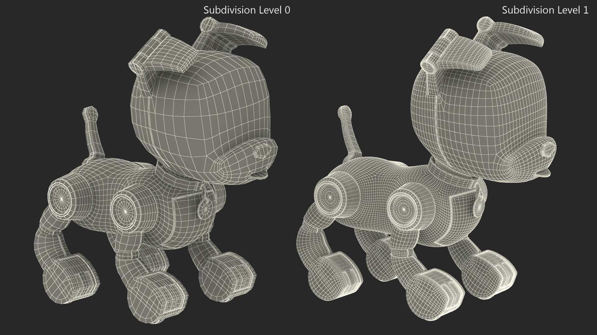 MINTiD Robot Dog E Rigged for Maya 3D model