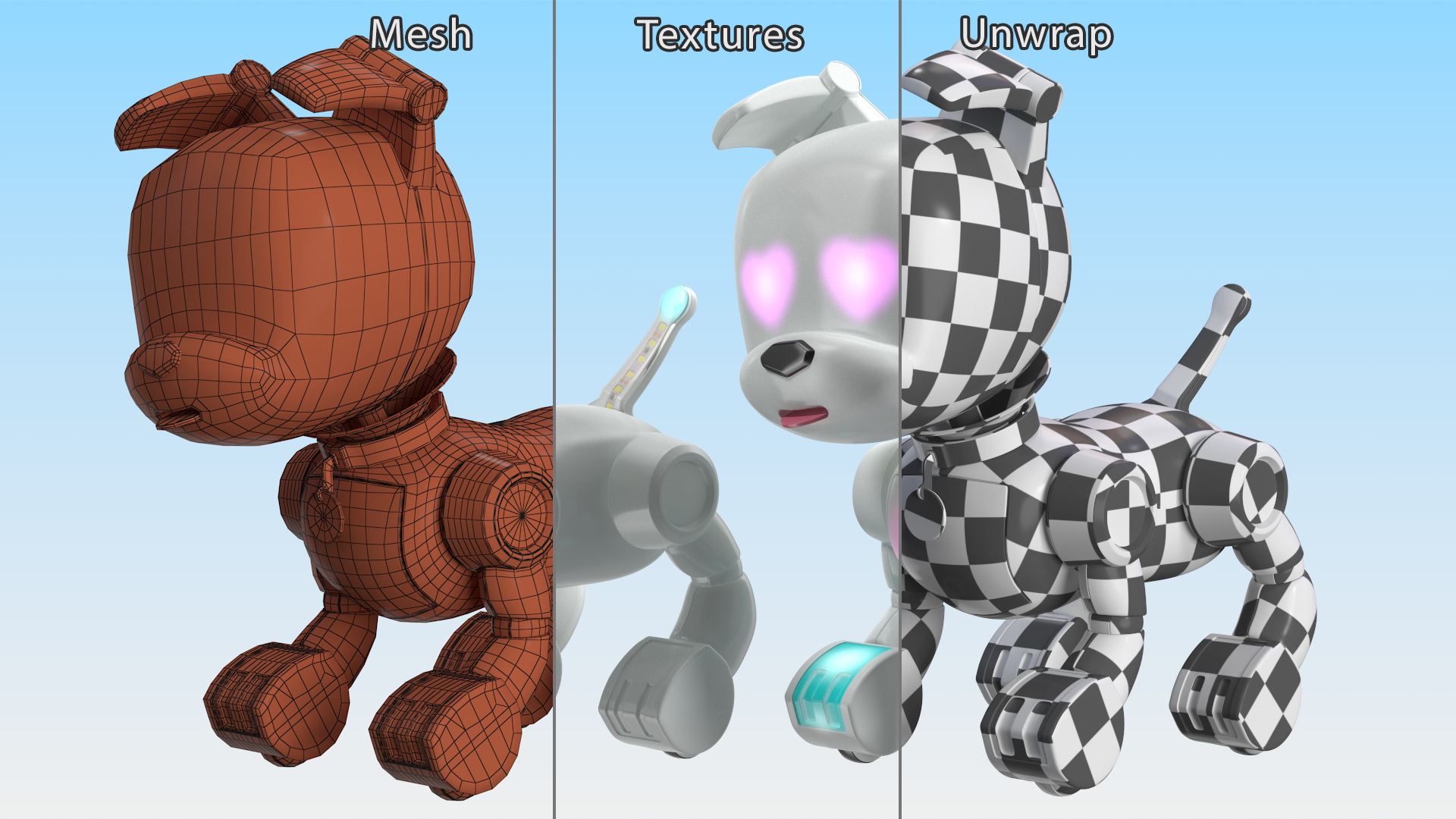 MINTiD Robot Dog E Rigged for Maya 3D model