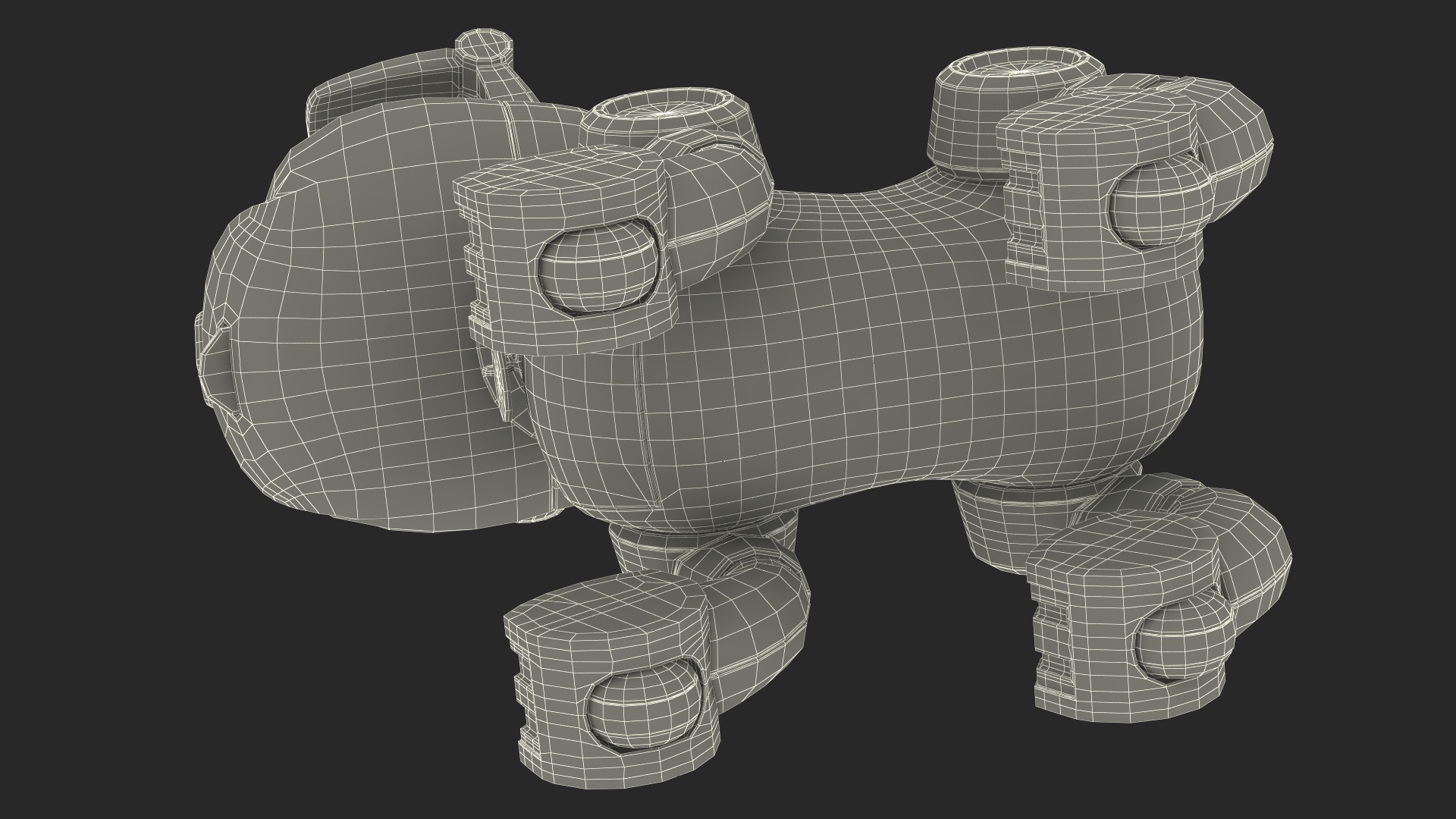 MINTiD Robot Dog E Rigged for Maya 3D model