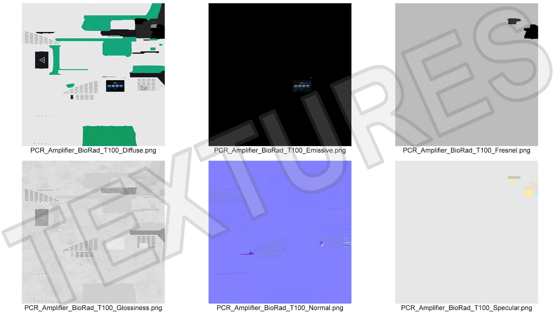 3D model PCR Amplifier BioRad T100