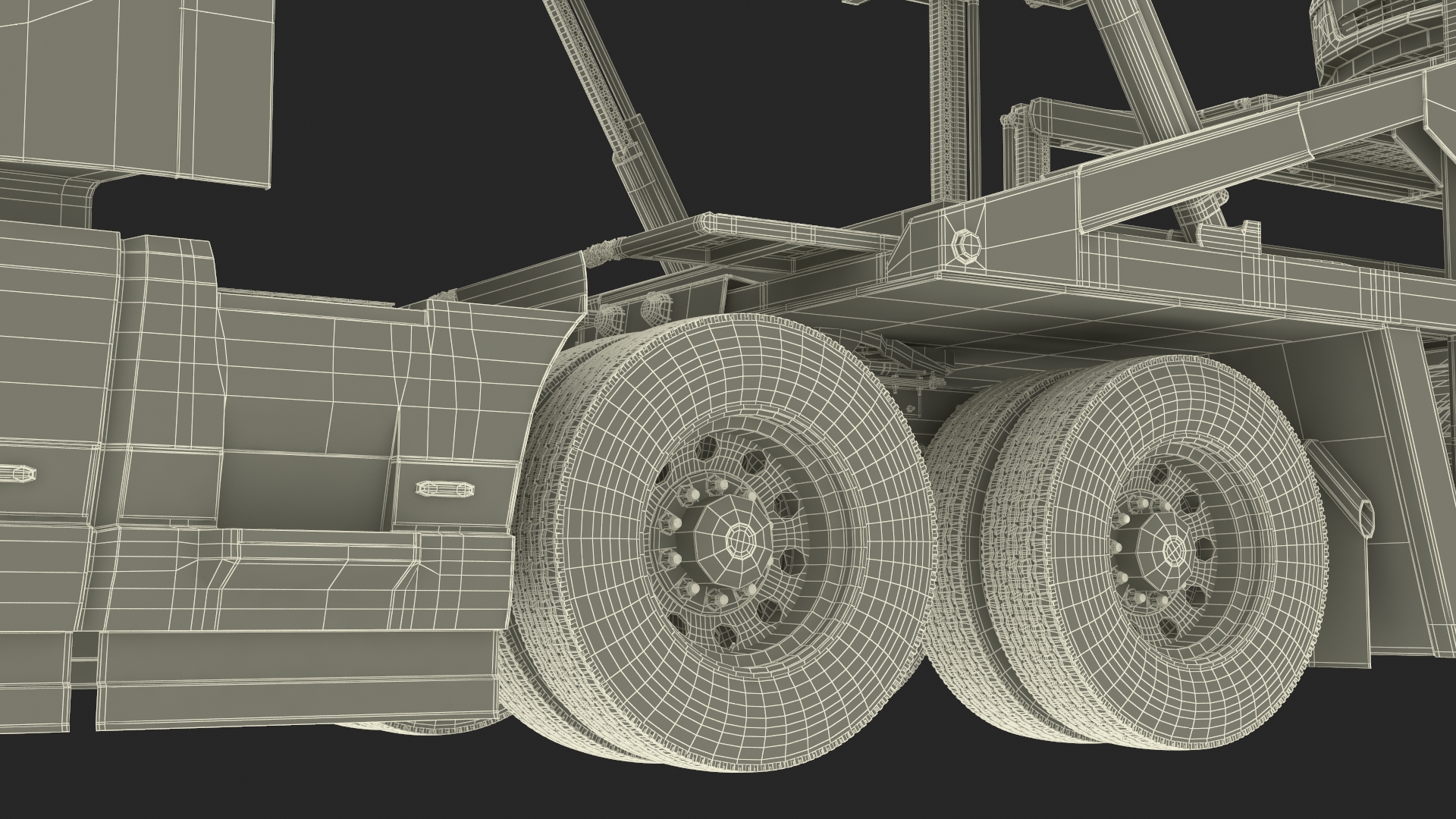 Volvo VNL 860 Truck with Car Carrier Vehicles Loaded 3D