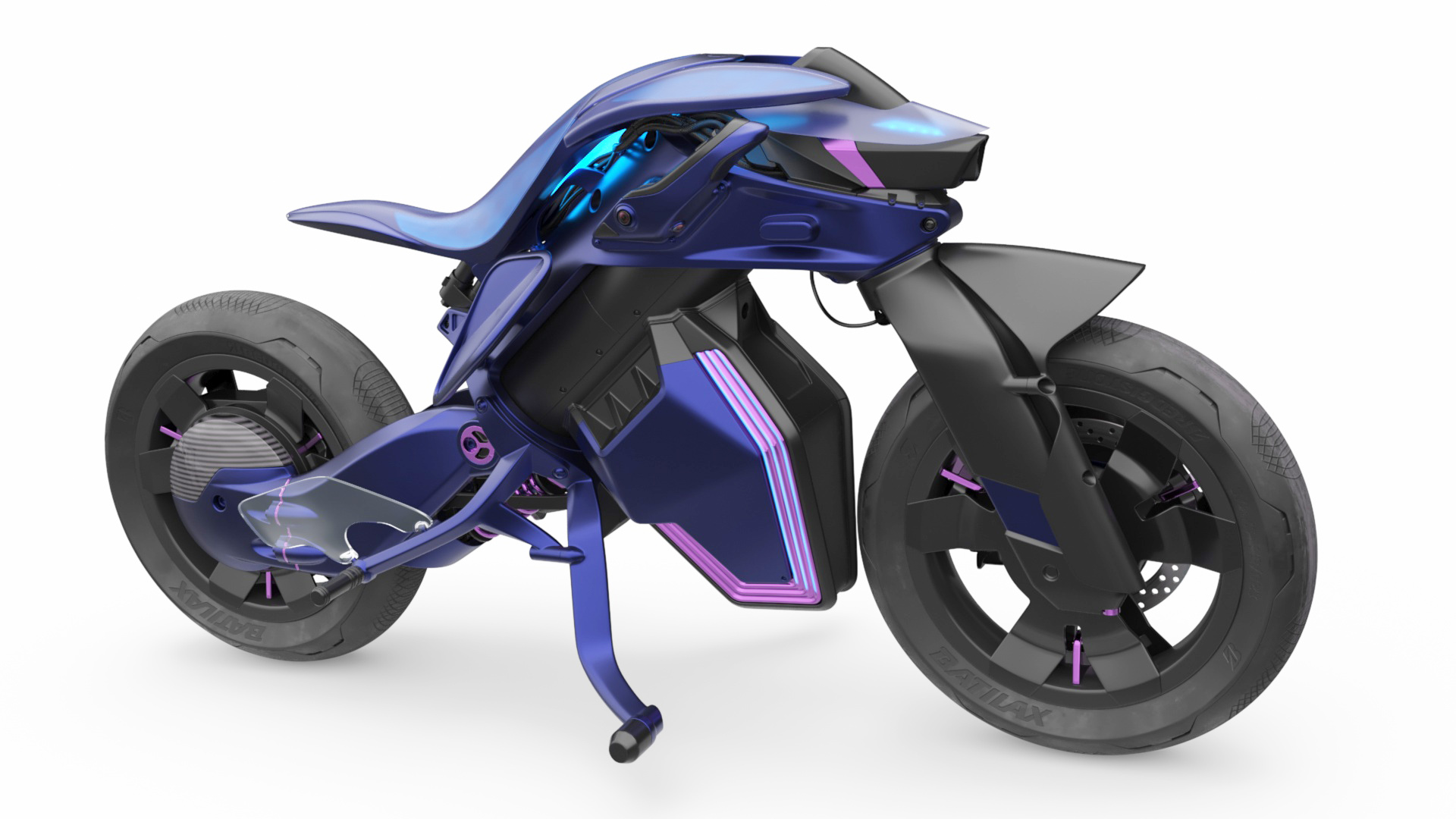 Futuristic Balancing Motorcycle Concept 3D model