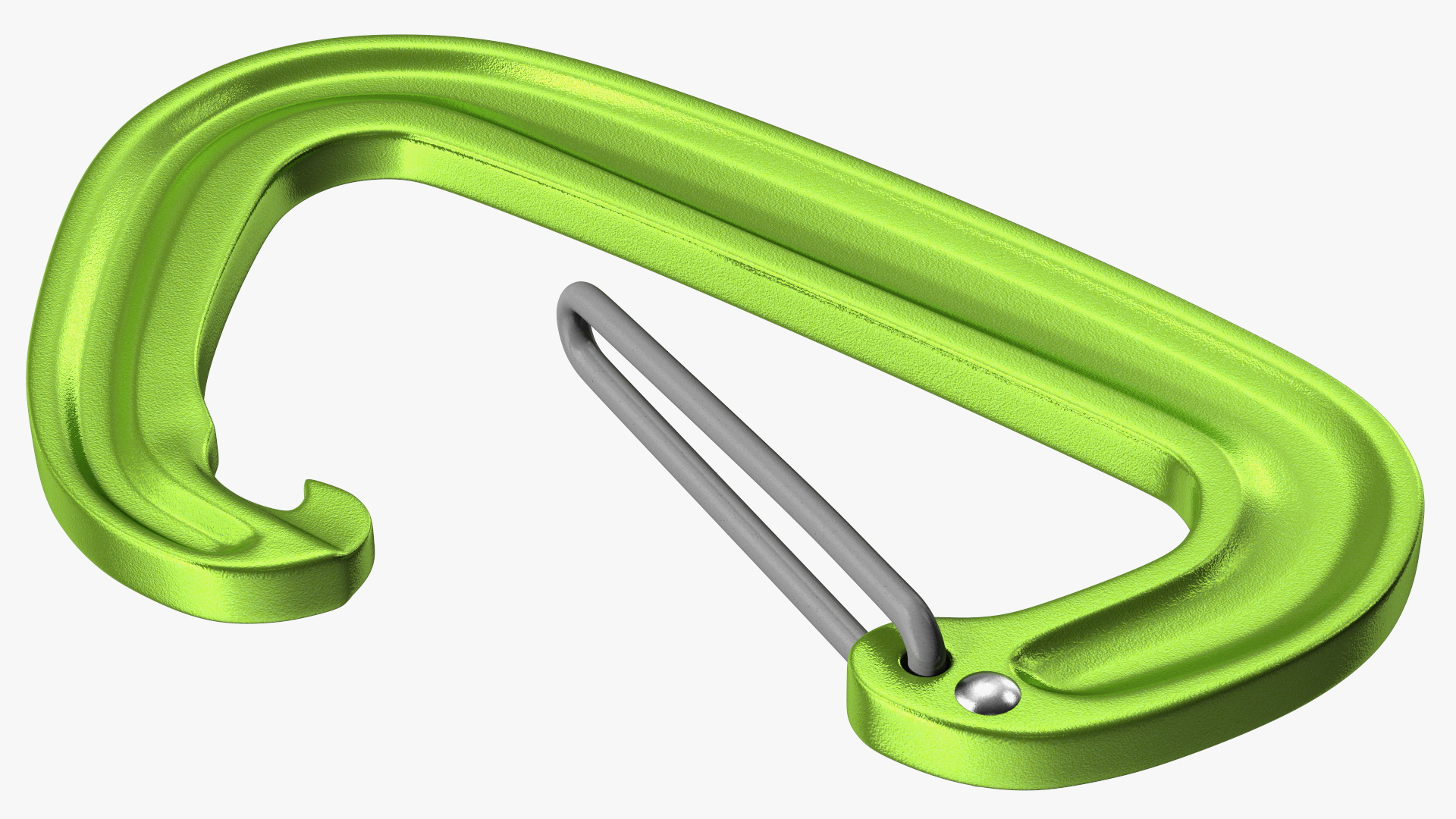 3D model Open Carabiner Green