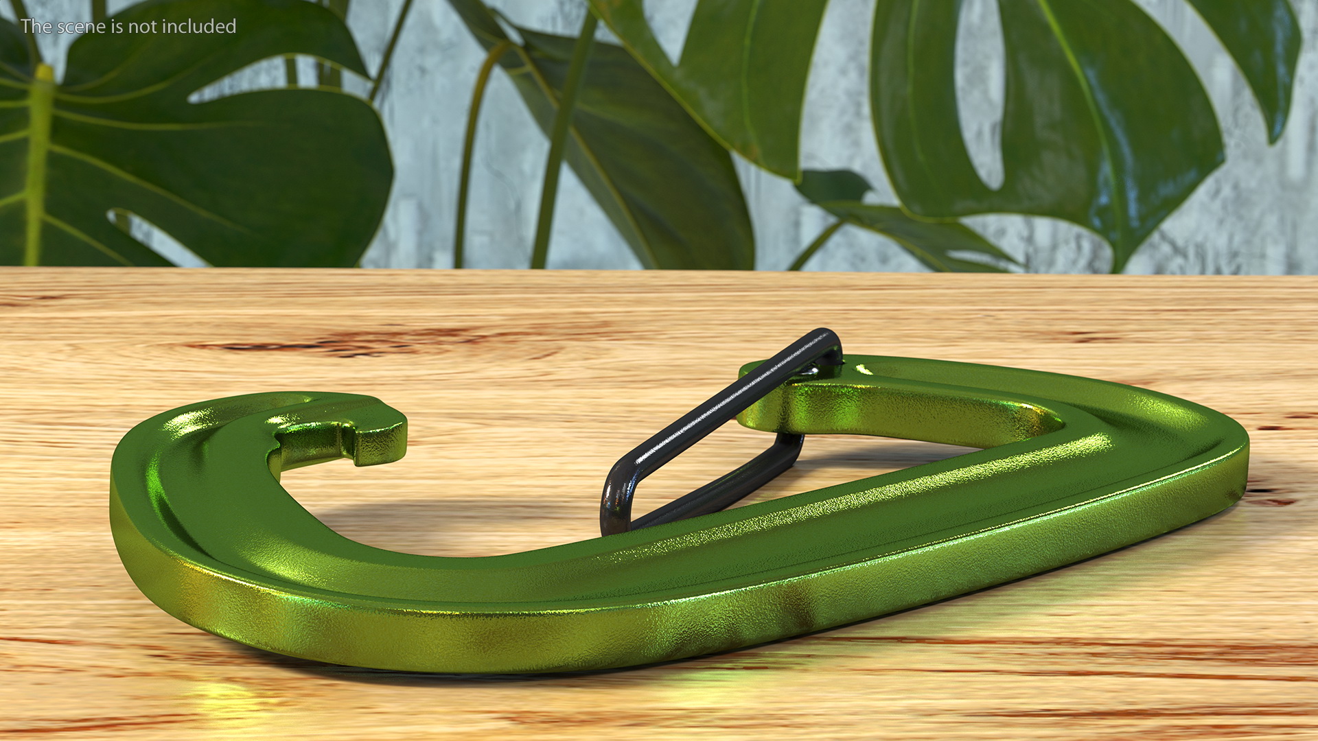 3D model Open Carabiner Green